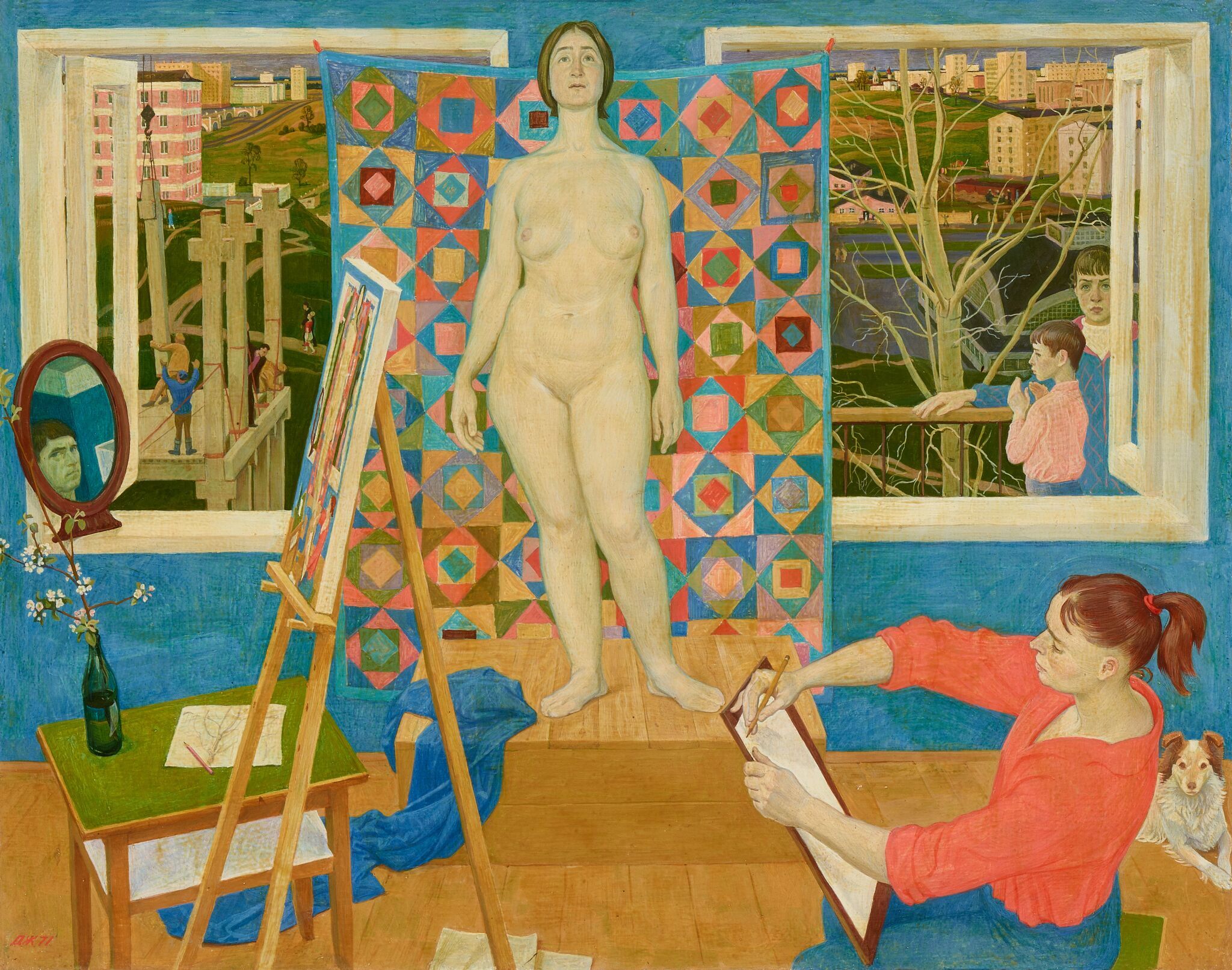 Художник и модель, Dmitri Zhilinsky, 1971