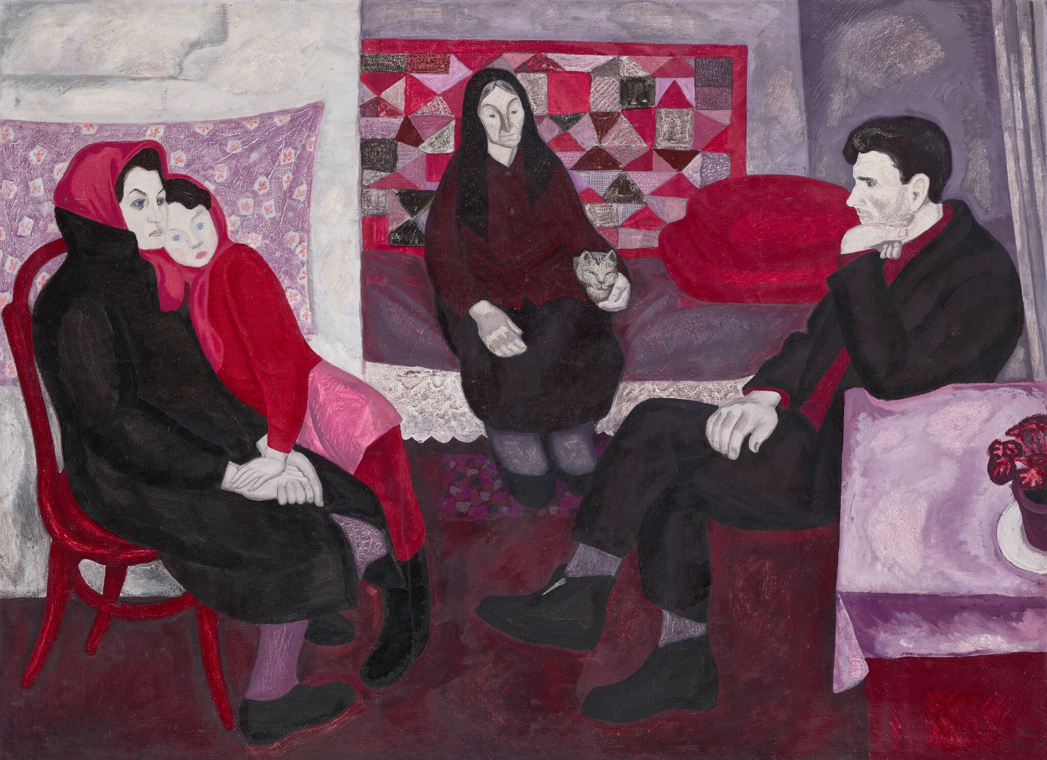 Развод (Светлана, мама, папа и бабушка), Victor Popkov, 1966