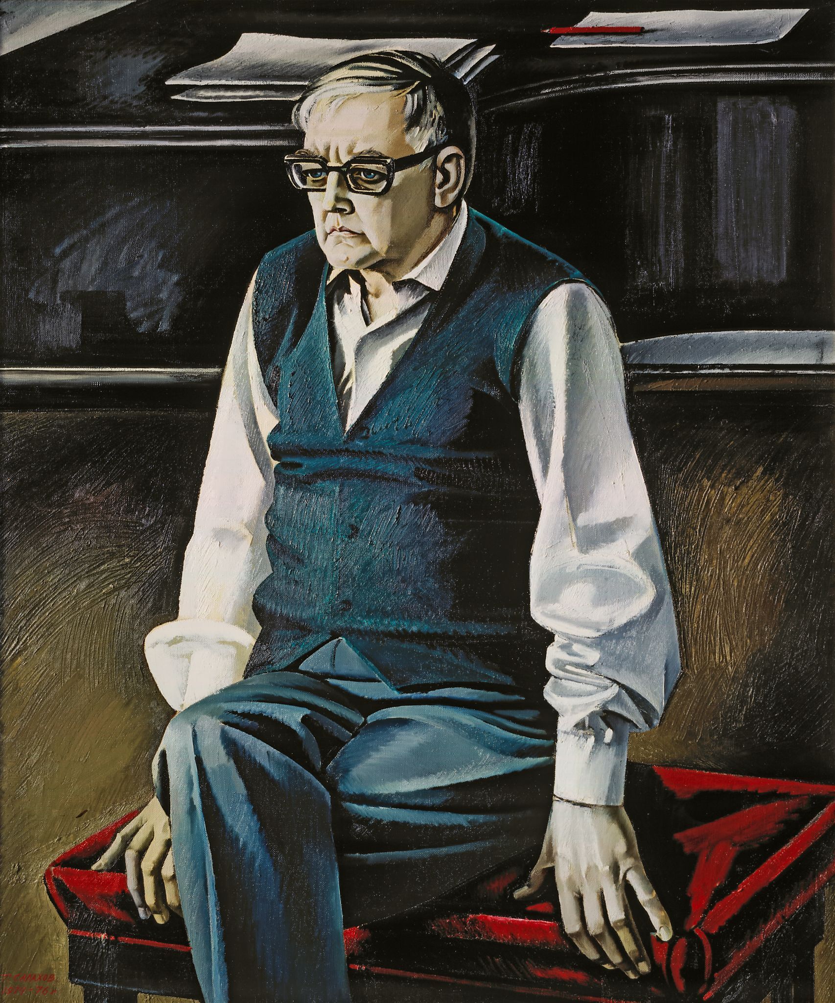 Портрет Шостаковича, Tahir Teimurovitsch Salakhov, 1974-1976