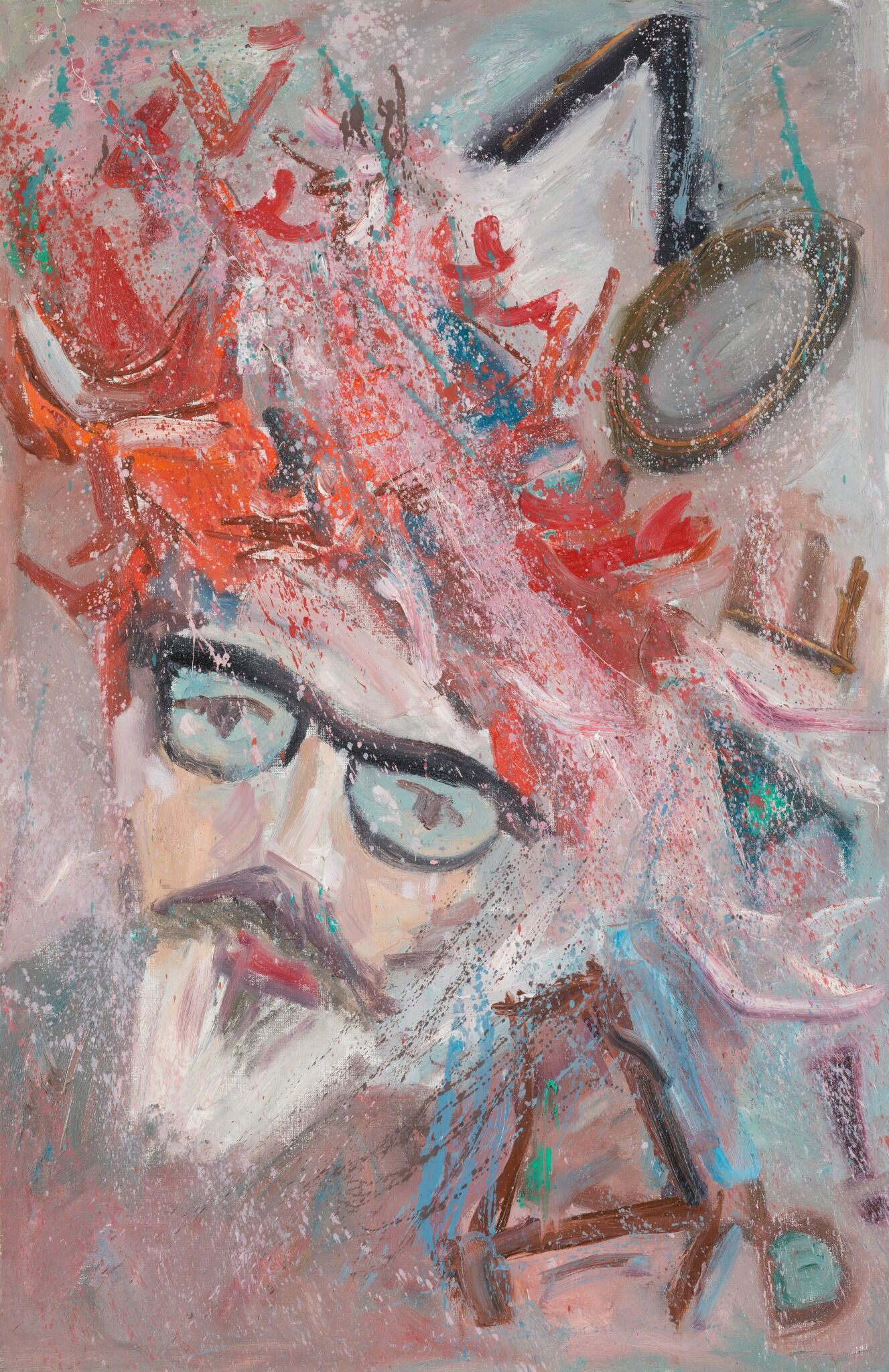 Автопортрет года лошади, Lev Jevgenevitš Kropivnitski, 1990