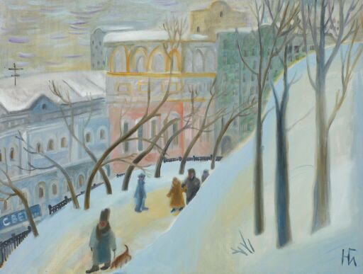 Московский пейзаж. Гоголевский бульвар
