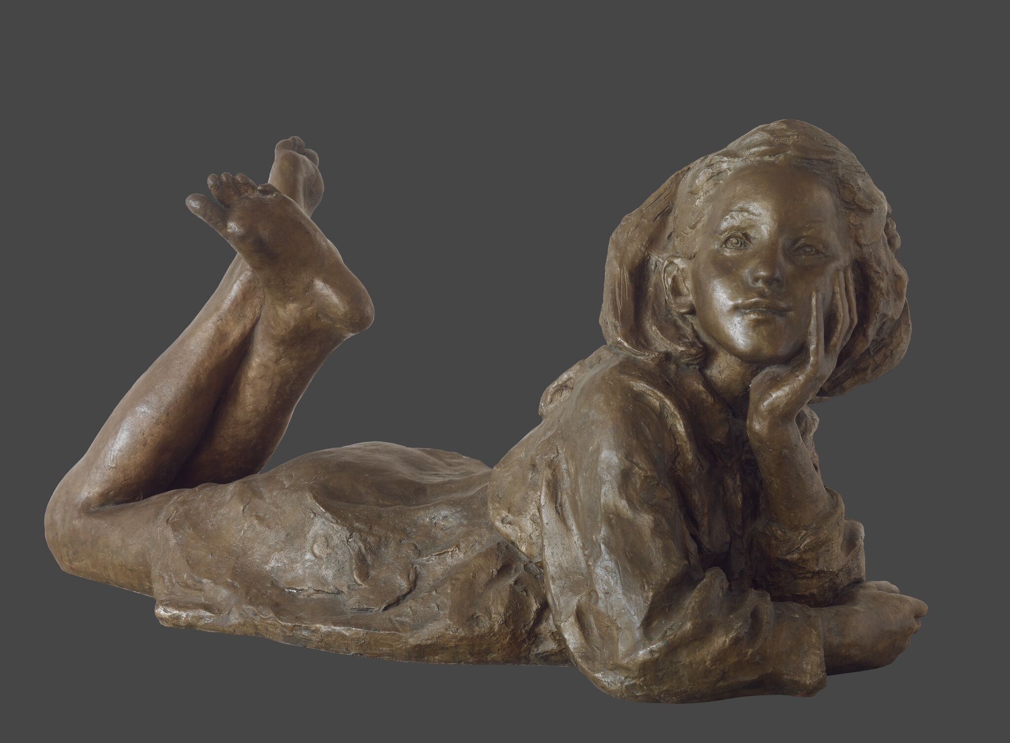 Лежащая девочка, Yekaterina Belashova, 1947
