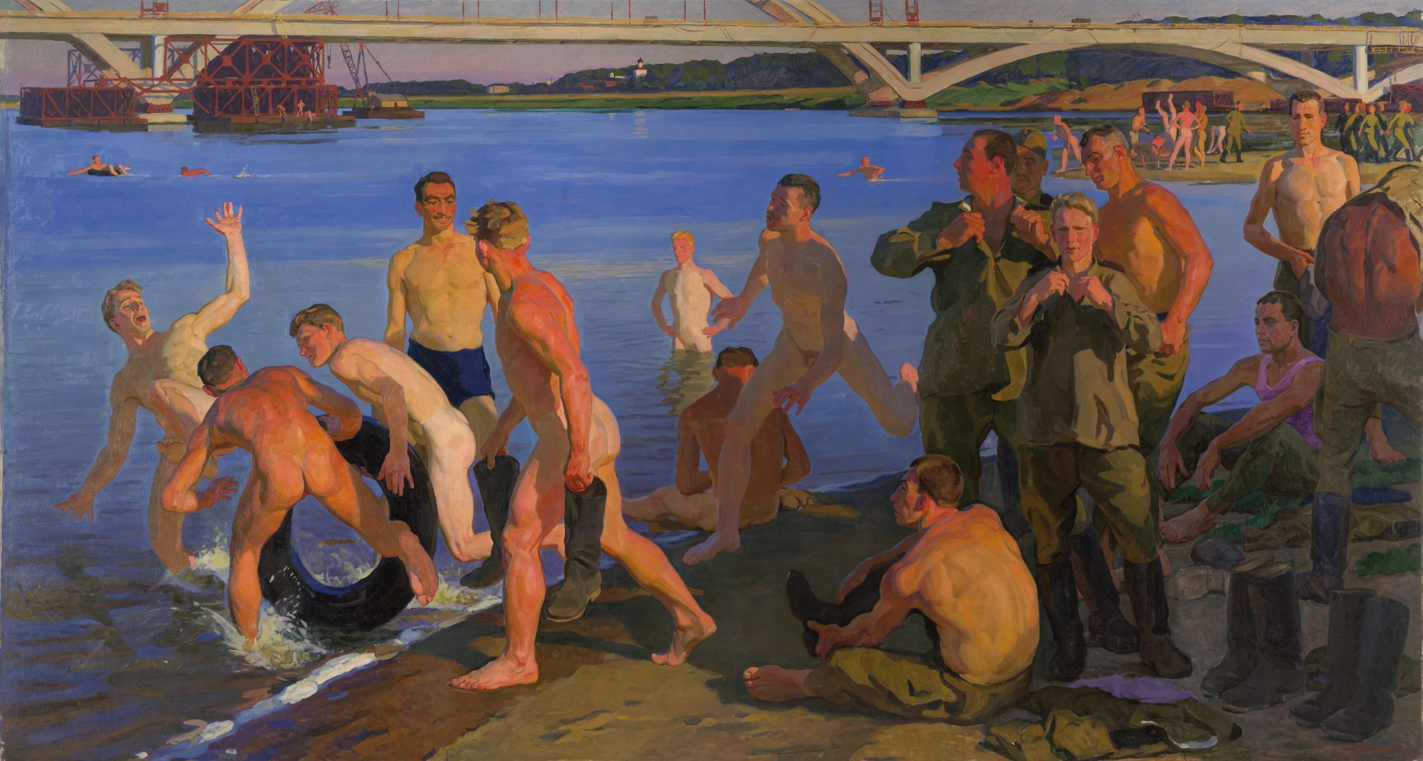 Купающиеся солдаты, Dmitri Zhilinsky, 1959