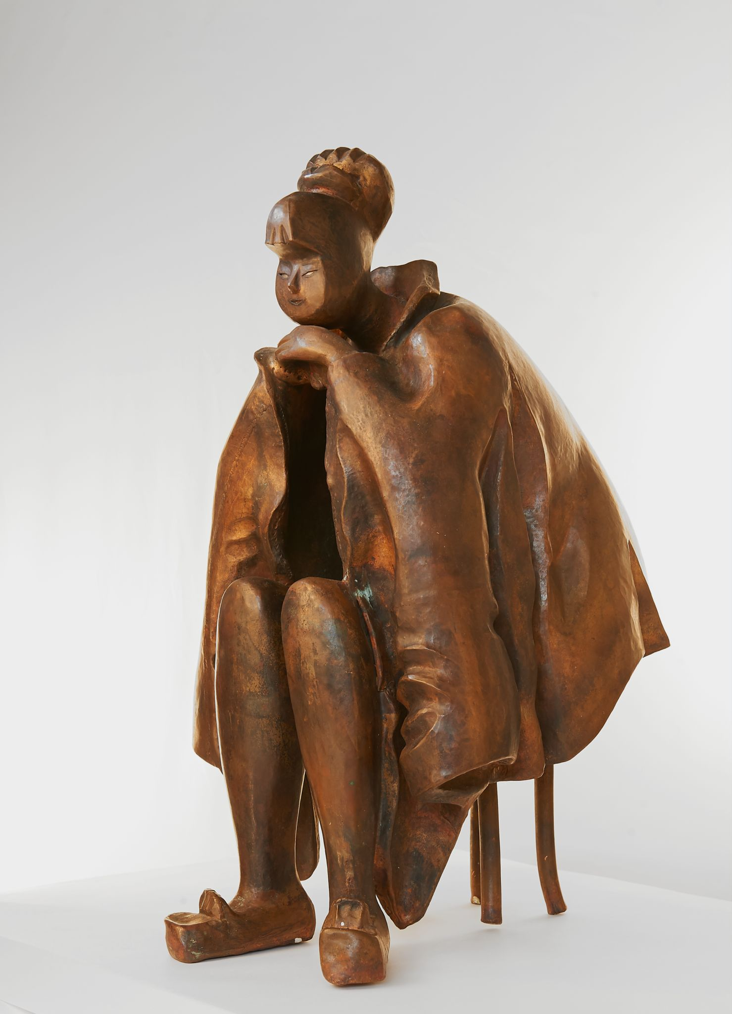 Автопортрет в платке, Tatyana Sokolova, 1972