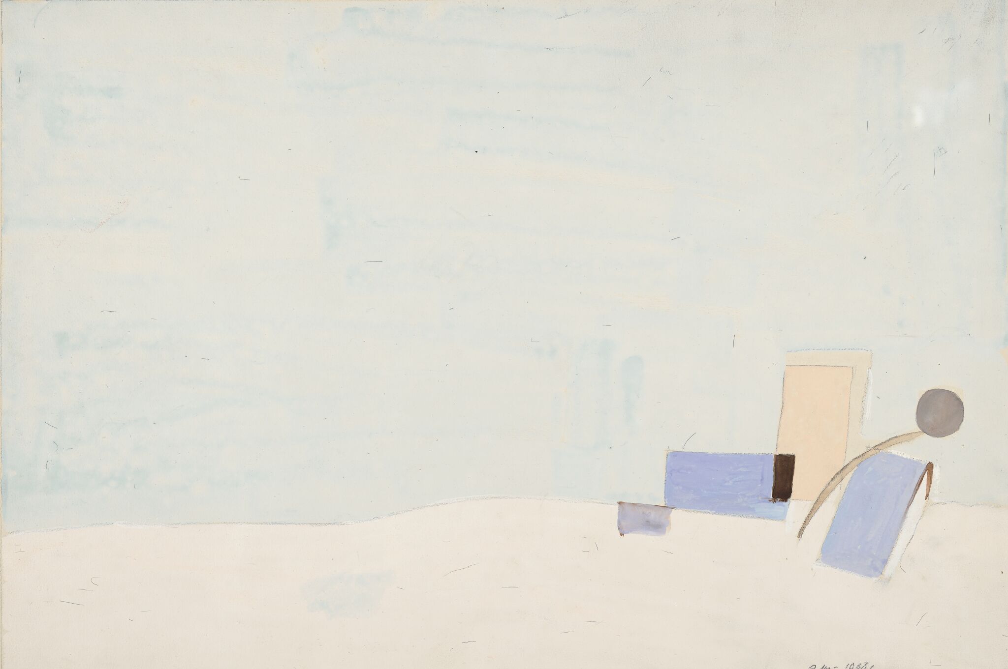 Абстратная композиция (Пейзаж), Eduard Steinberg, 1968
