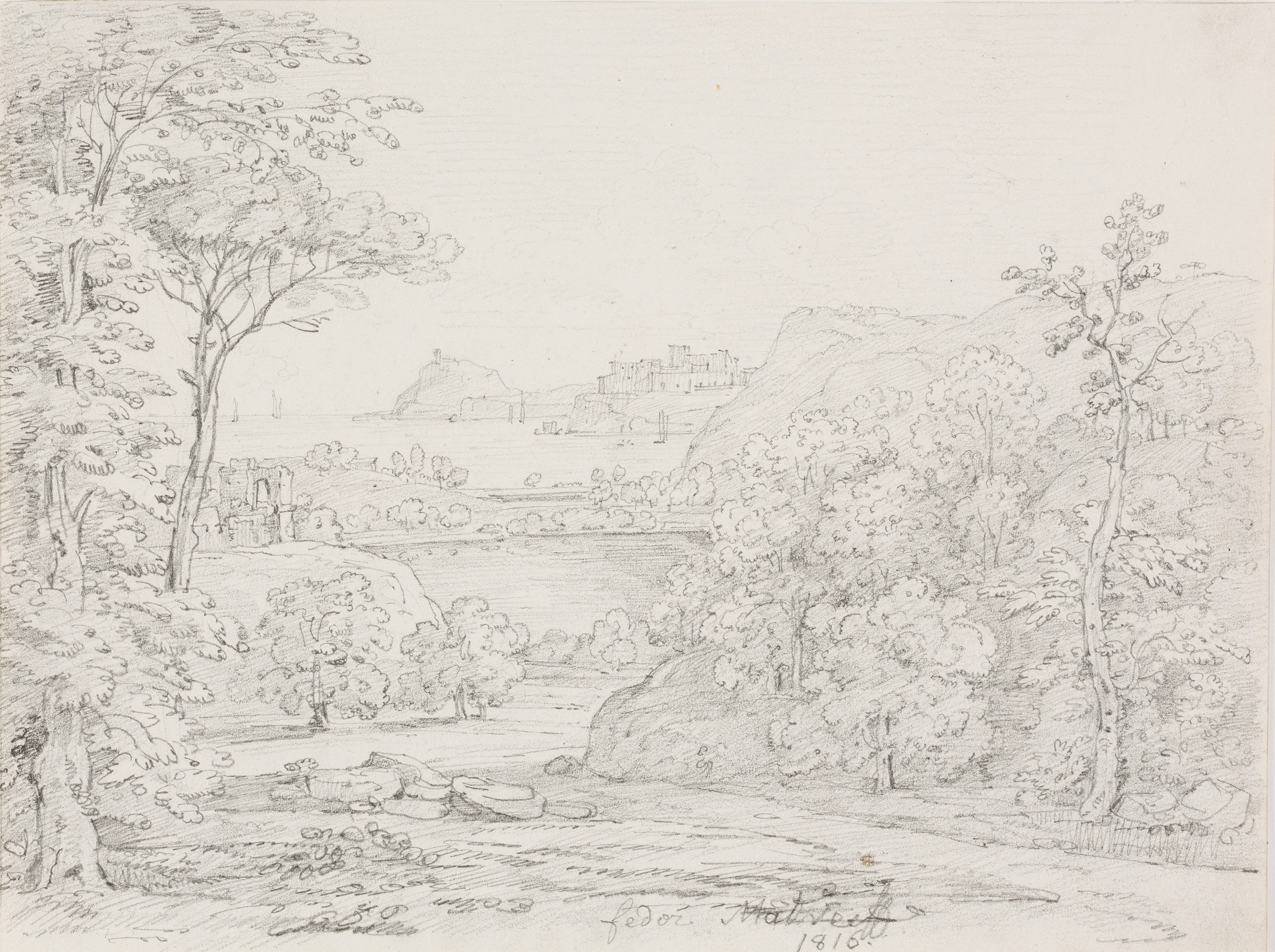 Приморский вид, Fyodor Matveyev, 1816