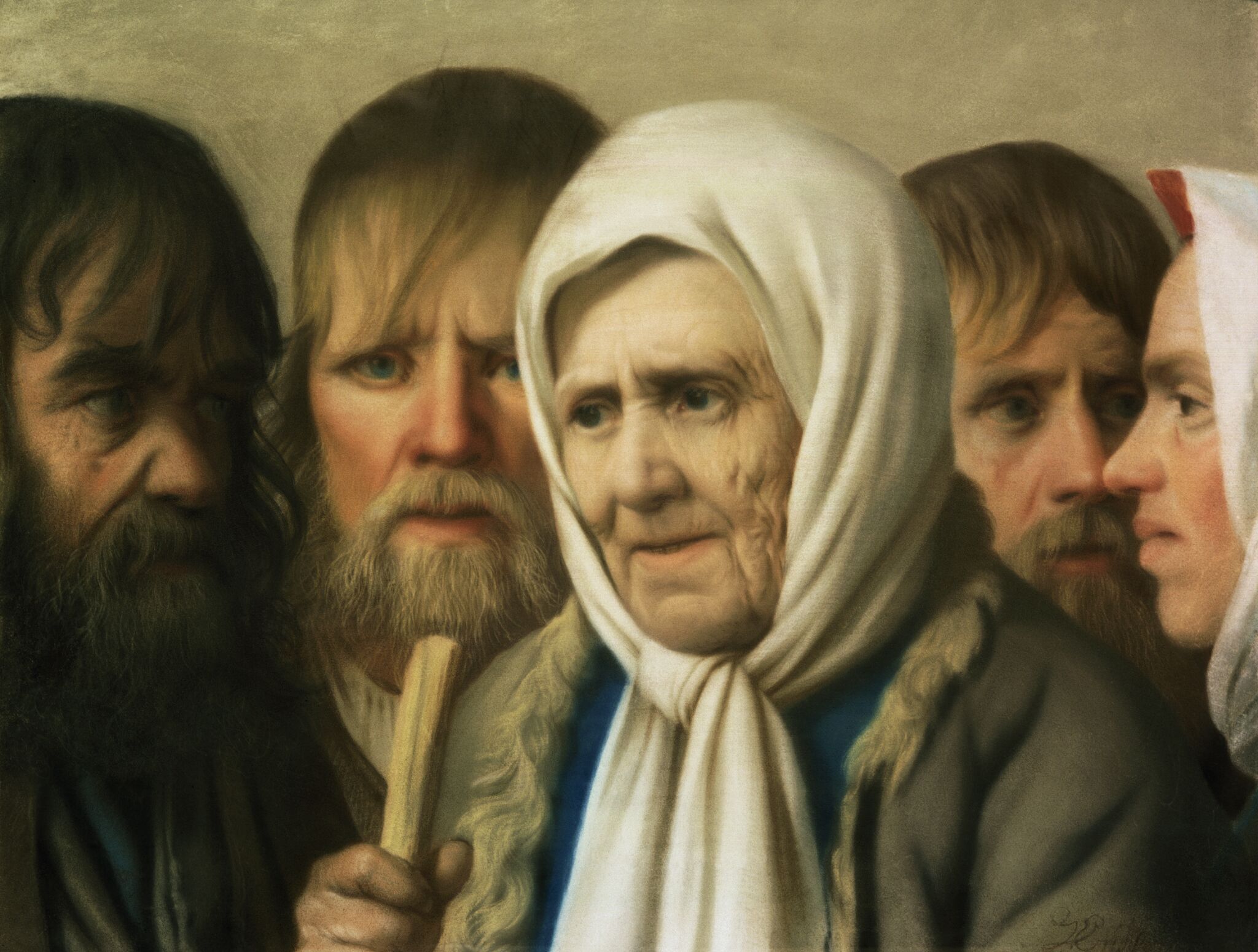 Столетняя царскосельская обывательница (с семьей), Vigilius Eriksen, 1768