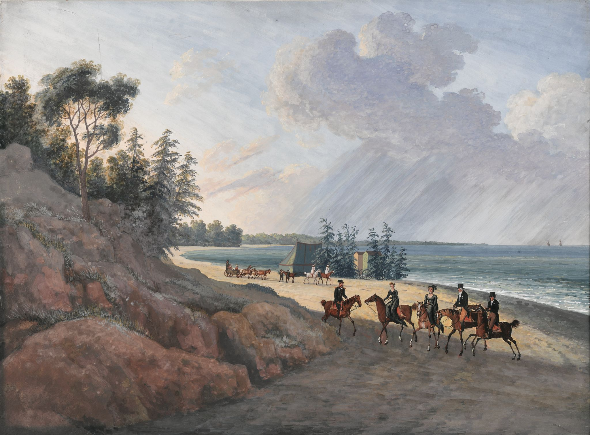 На берегу Балтийского моря, Andrey Yefimovich Martynov, 1810-1811