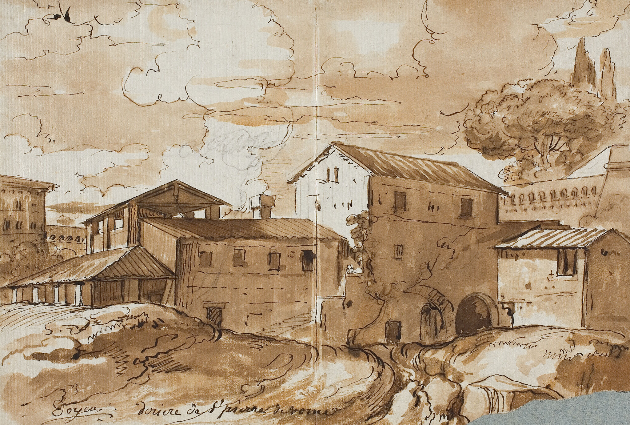 Постройки за храмом св. Петра в Риме, Gabriel François Doyen, first half of the 1750s