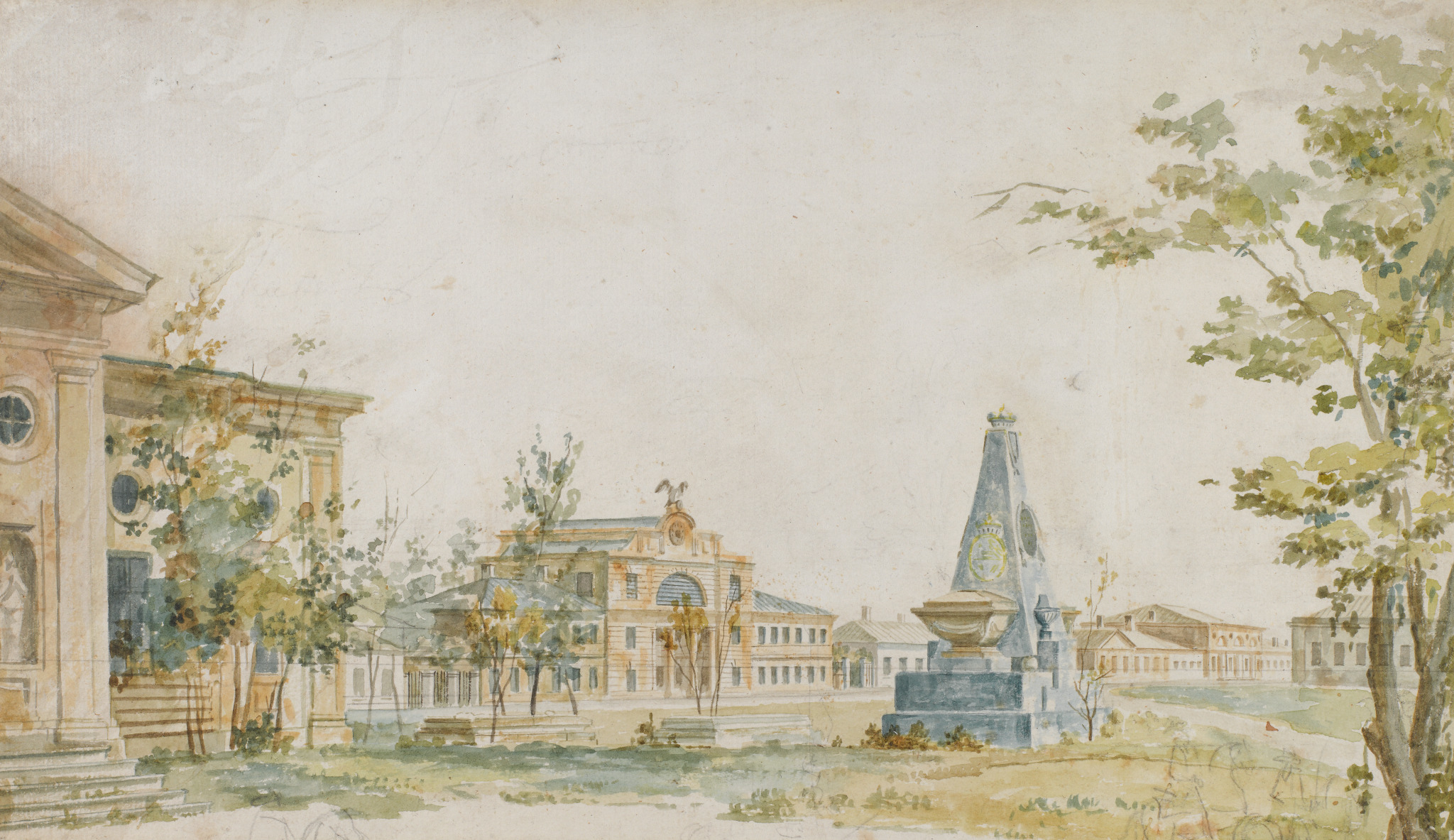 Городская площадь в городе Херсоне, Fyodor Alekseyev, 1796-1797