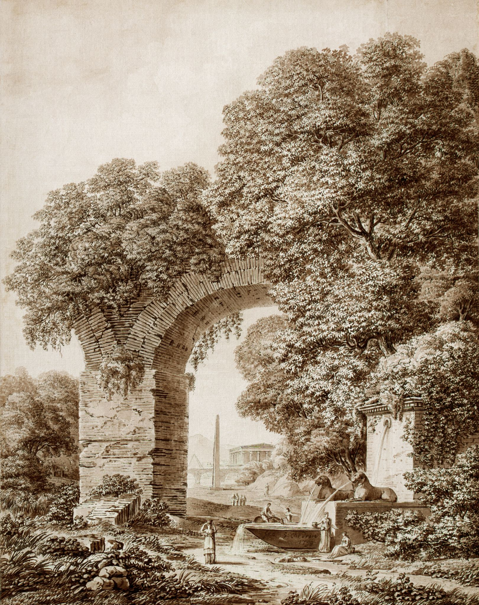 Пейзаж с руинами, Semyon Shchedrin, 1799