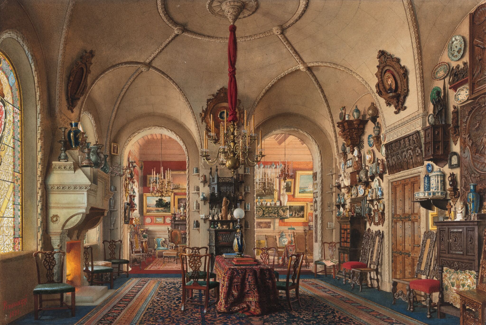 Кабинет Александра Александровича в Аничковом дворце, Lyudvig Prematstsi, 1871