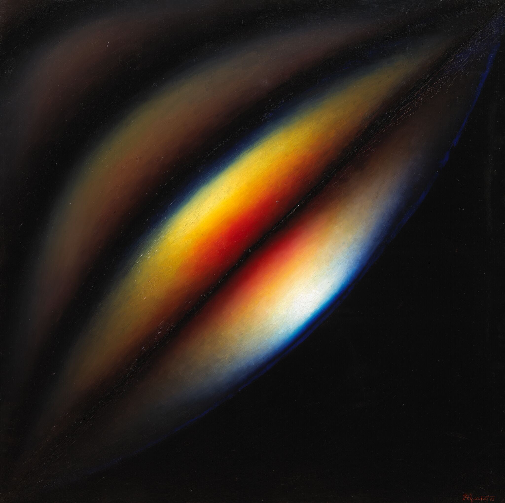 Разрез, Erik Bulatov, 1965-1966
