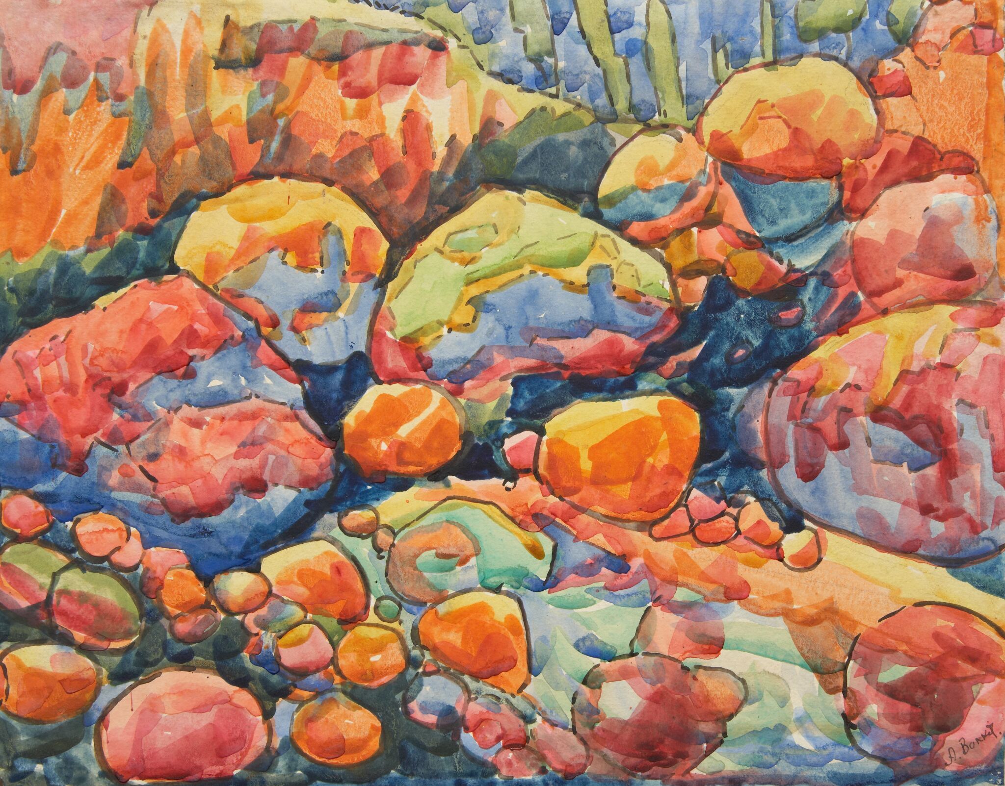 Вода и камни, Aleksandr Volkov, 1917