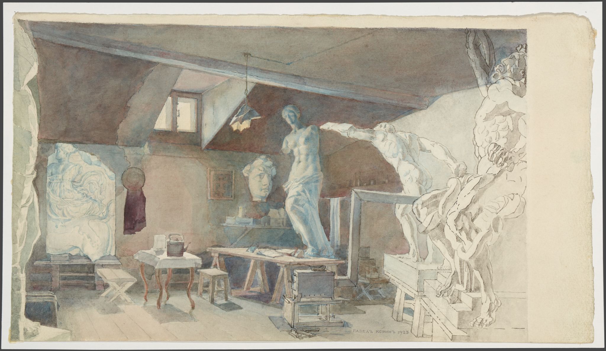 Мастерская, Pavel Korin, 1925