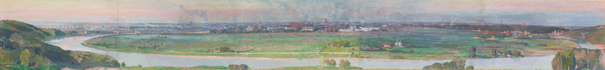 Панорама Москвы, Pavel Korin, 1928-1931