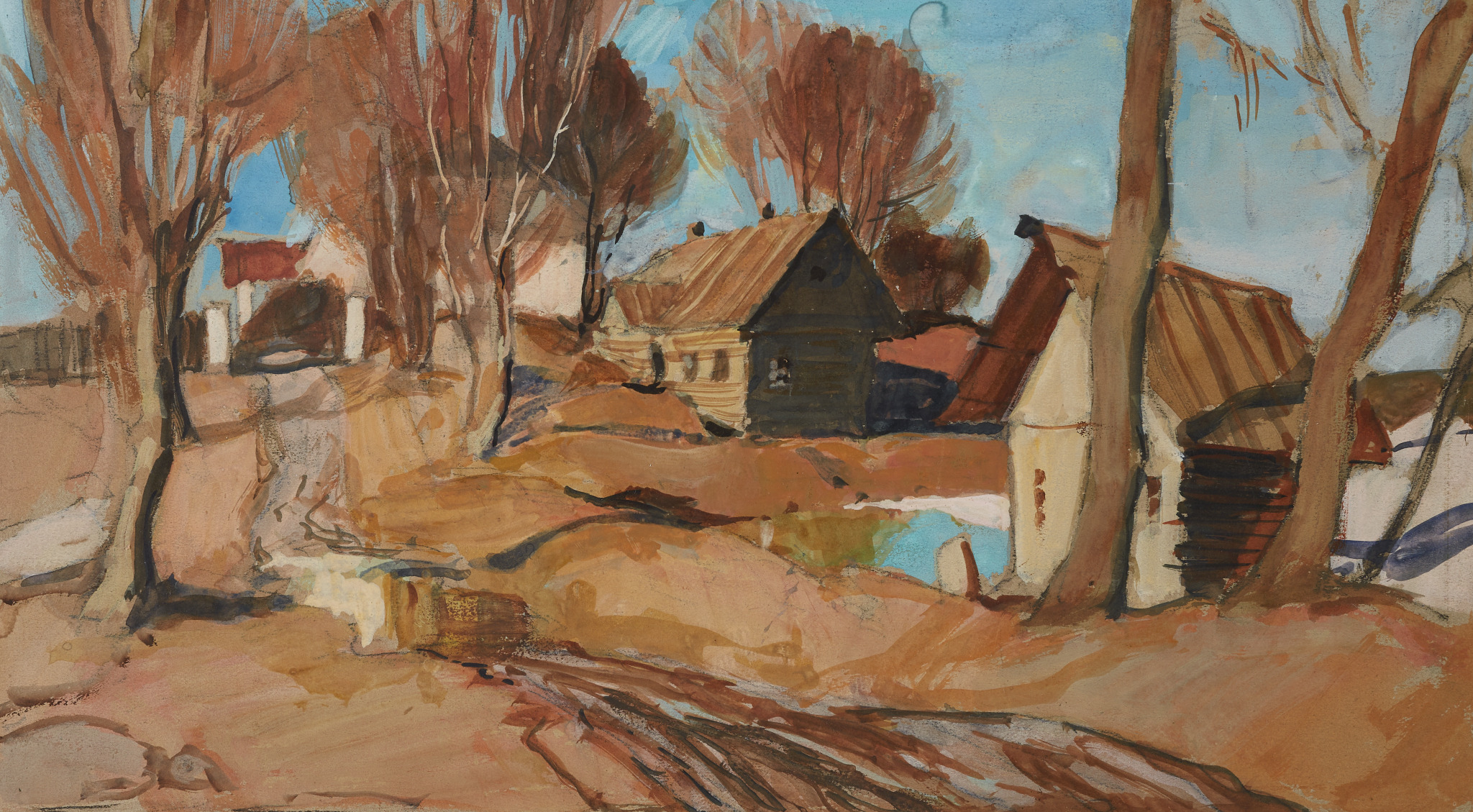 Весна. Деревня, Aleksei Kravchenko, 1912-1913