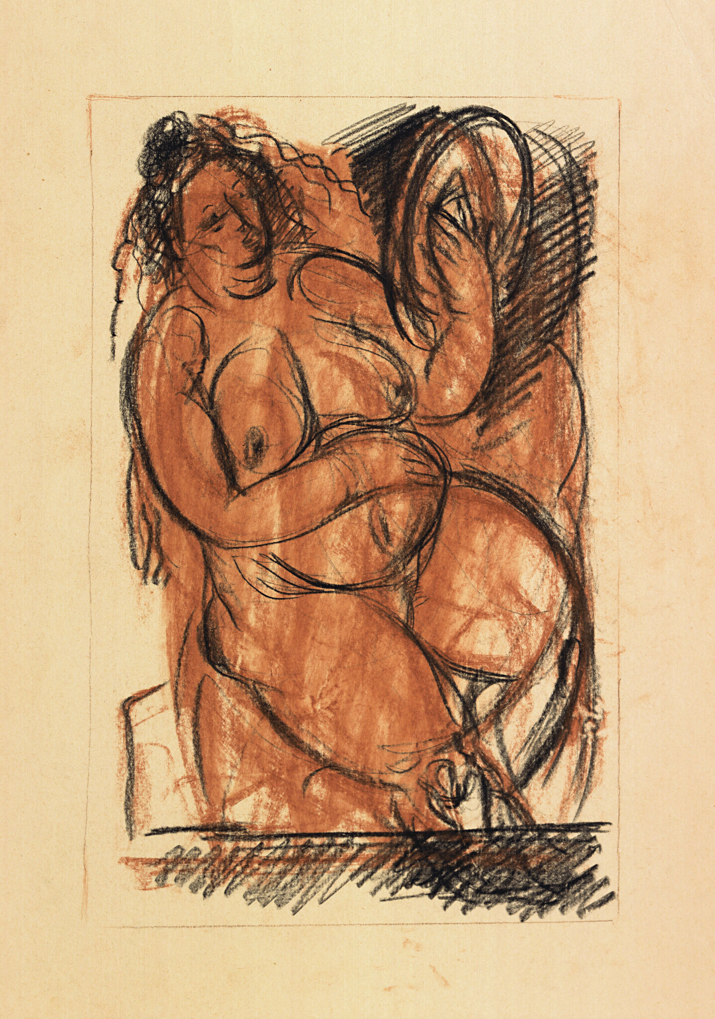 Обнаженная с зеркалом, Aleksei Kravchenko, 1920s