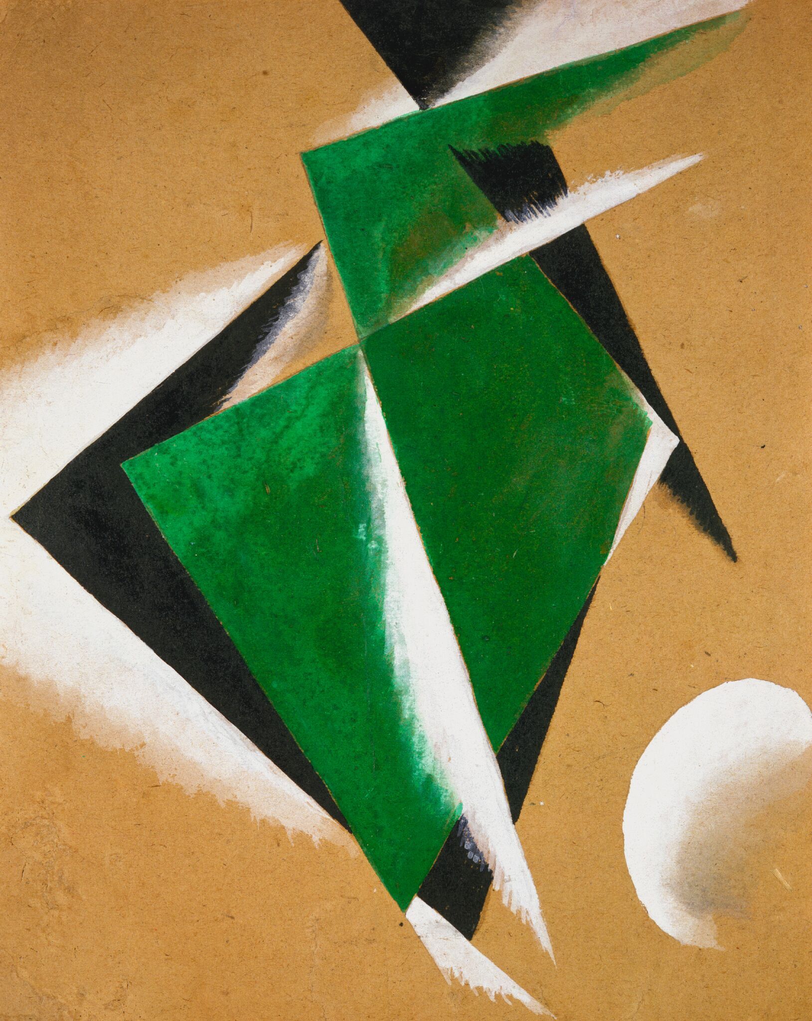Конструкция с белым полумесяцем, Liubov Popova, 1920-1921