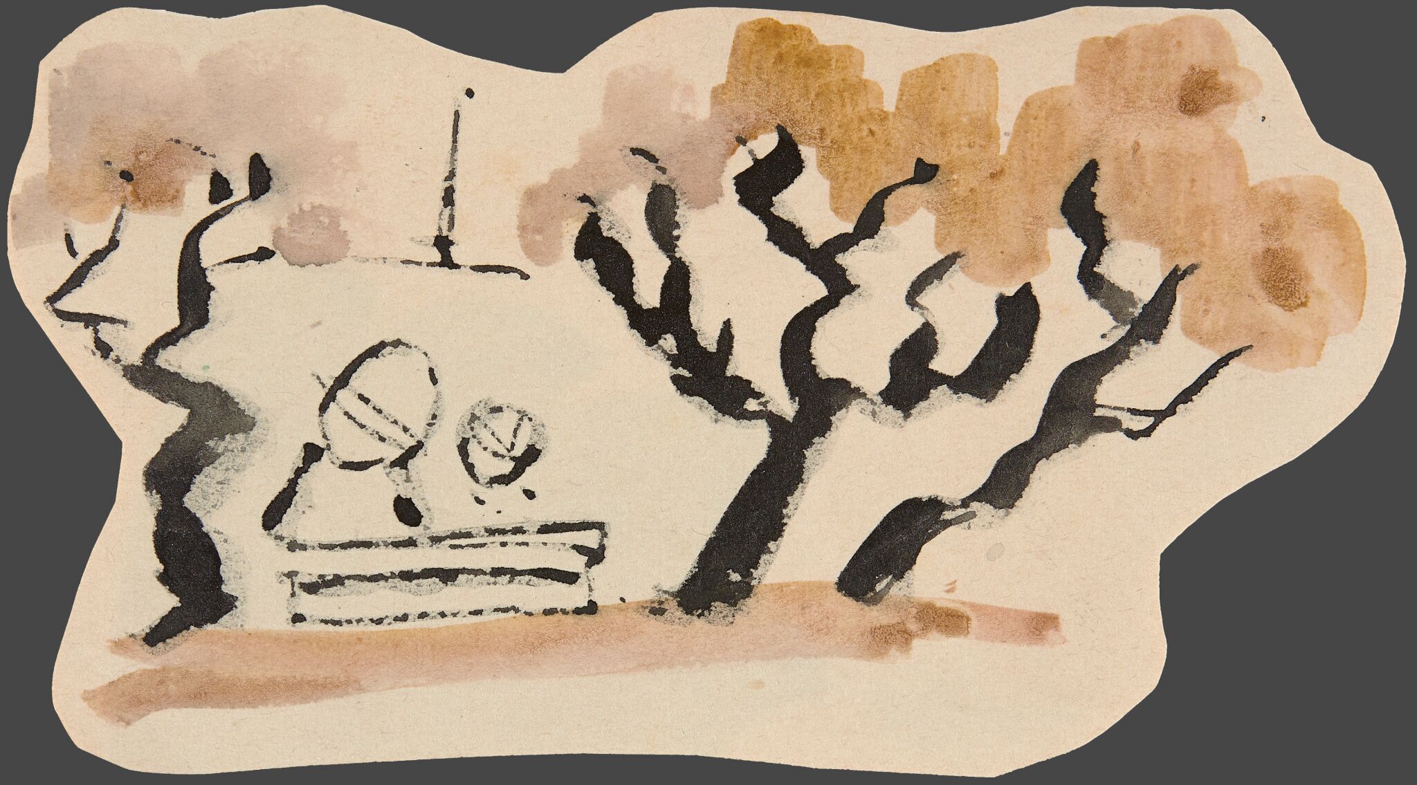 Пейзаж с астролябиями, Nikolay Lapshin, 1933