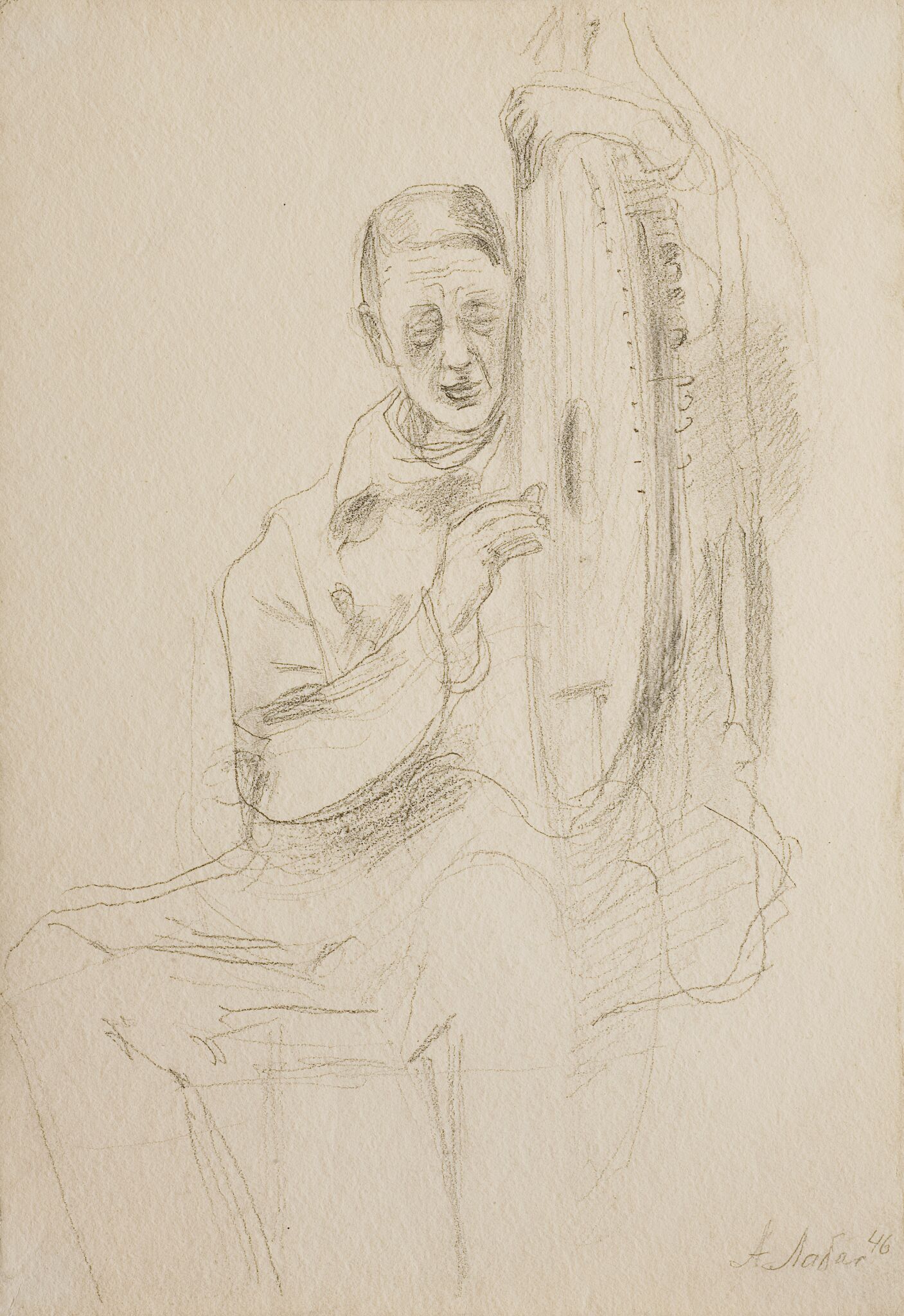 Портрет художника Владимира Татлина, Aleksandr Labas, 1946
