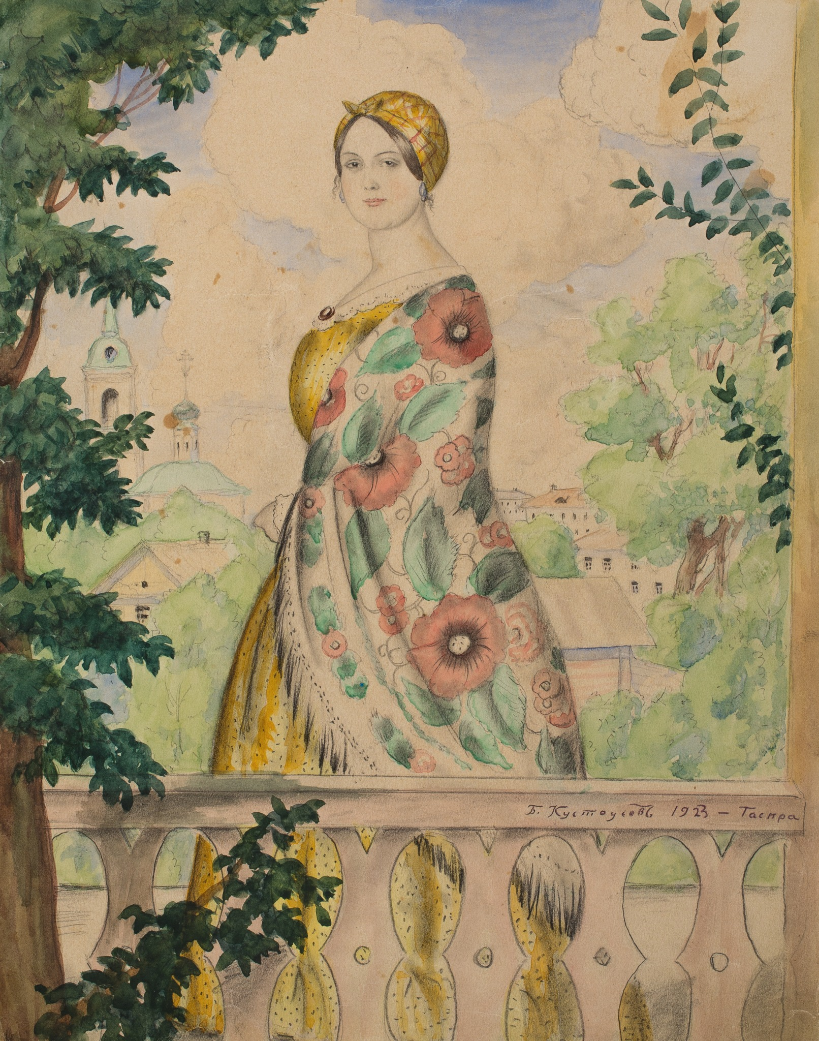 Купчиха, Boris Kustodiev, 1923