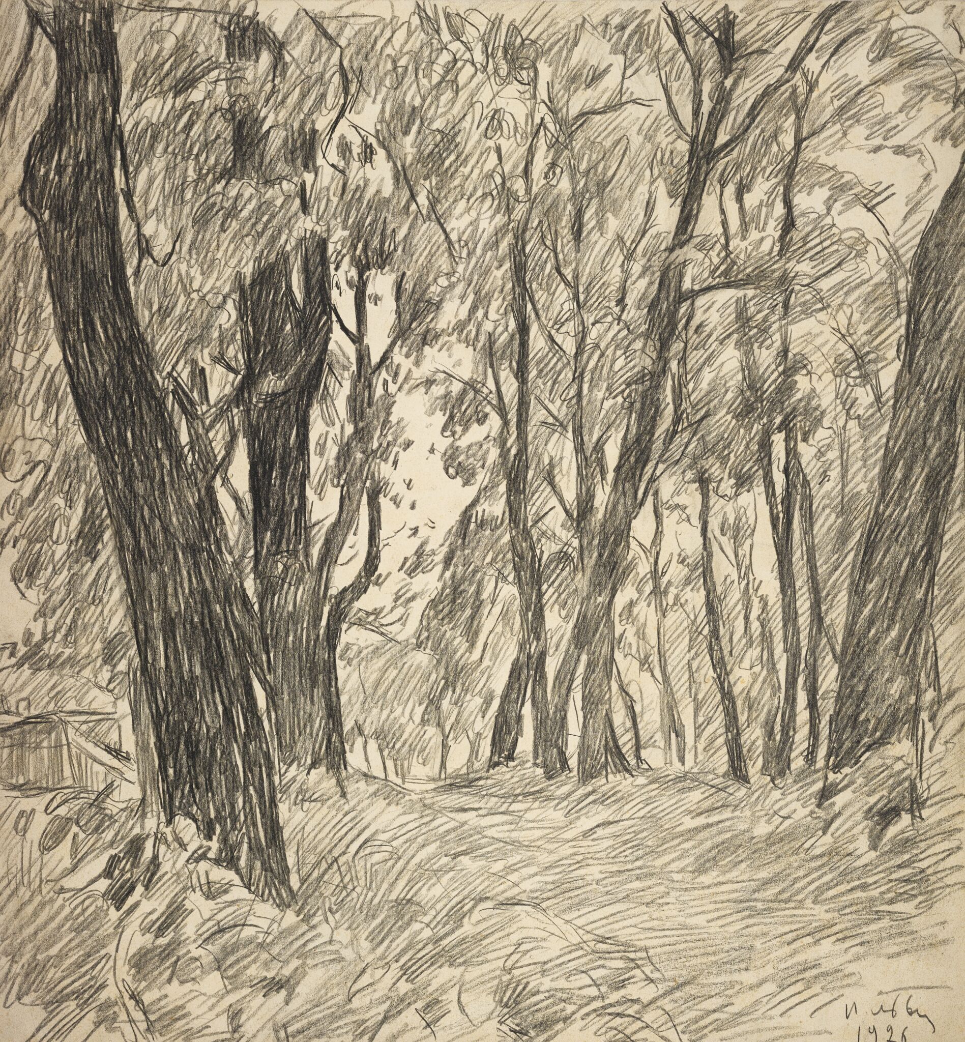 Парк вечером, Pyotr Ivanovich Lvov, 1926