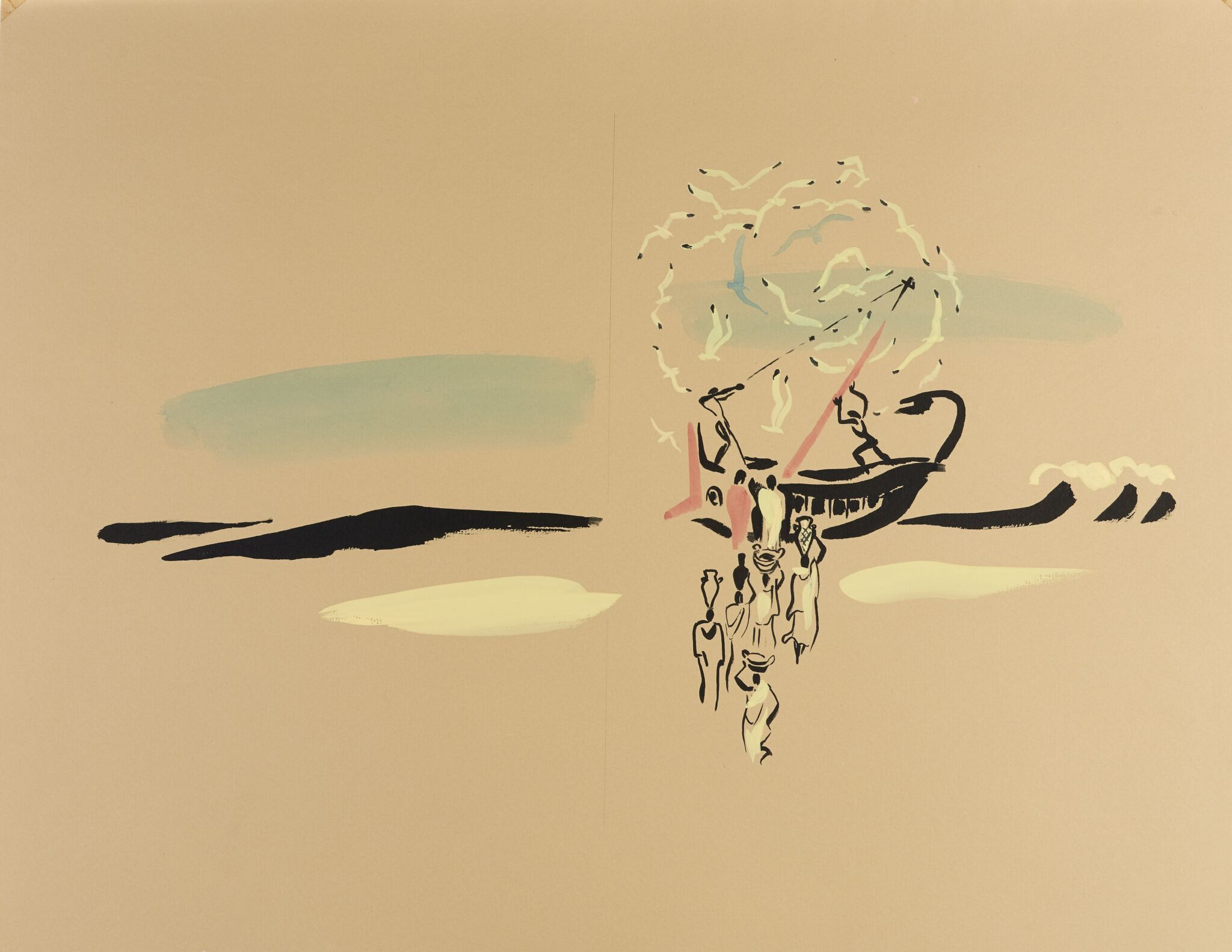 Отъезд Телемаха и Писистрата из Пилоса, Митурич-Хлебников Май, 1978-1981