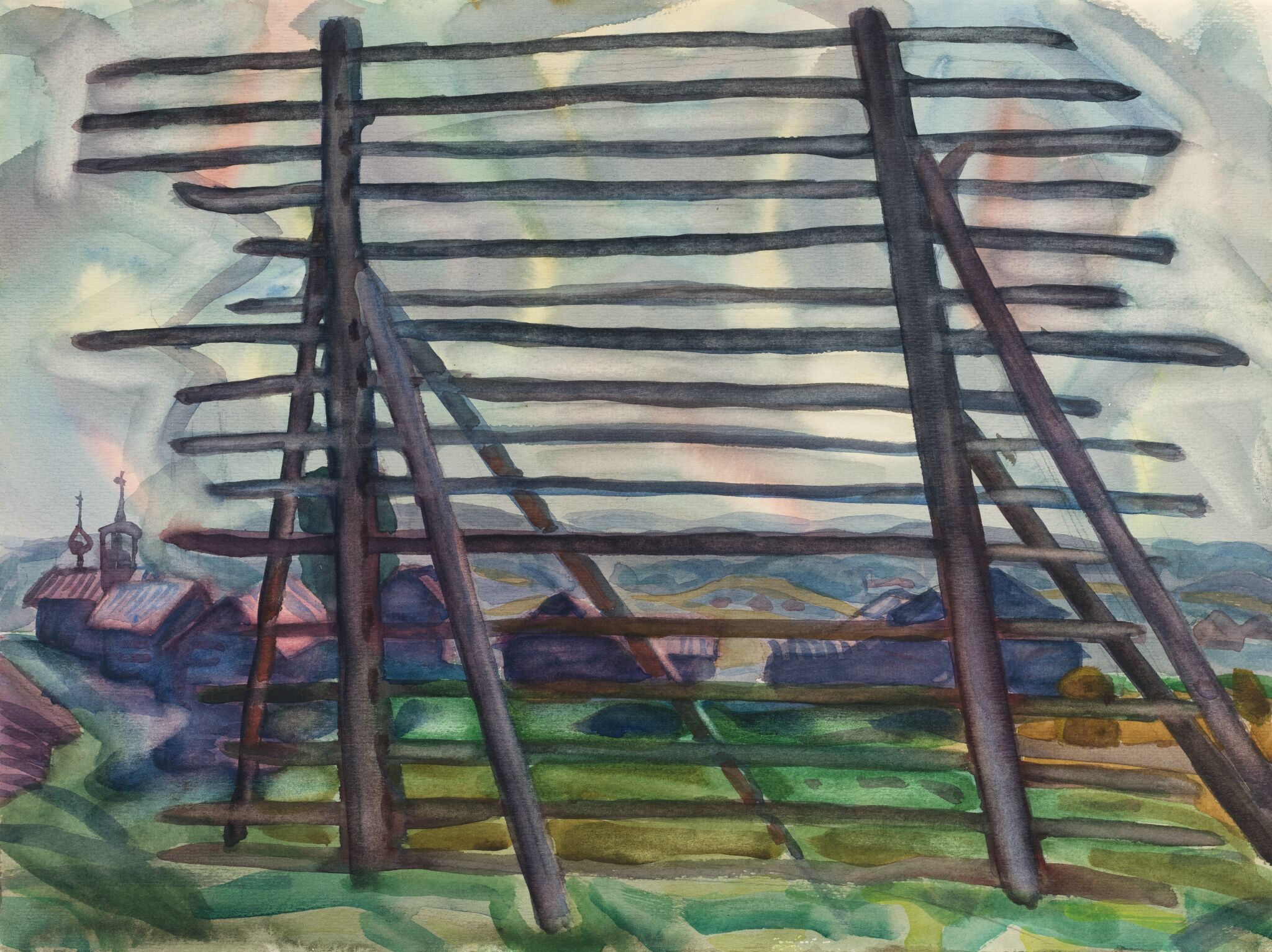 В деревне Зехнова, Victor Popkov, 1972