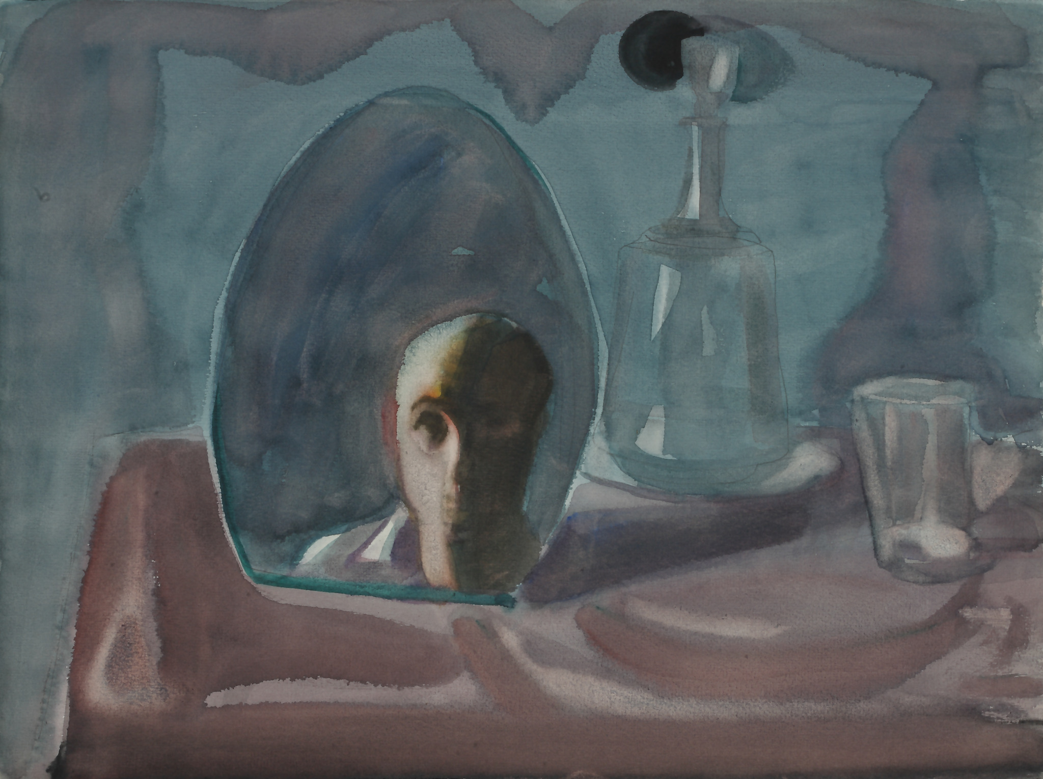 Натюрморт с зеркалом, Victor Popkov, 1971
