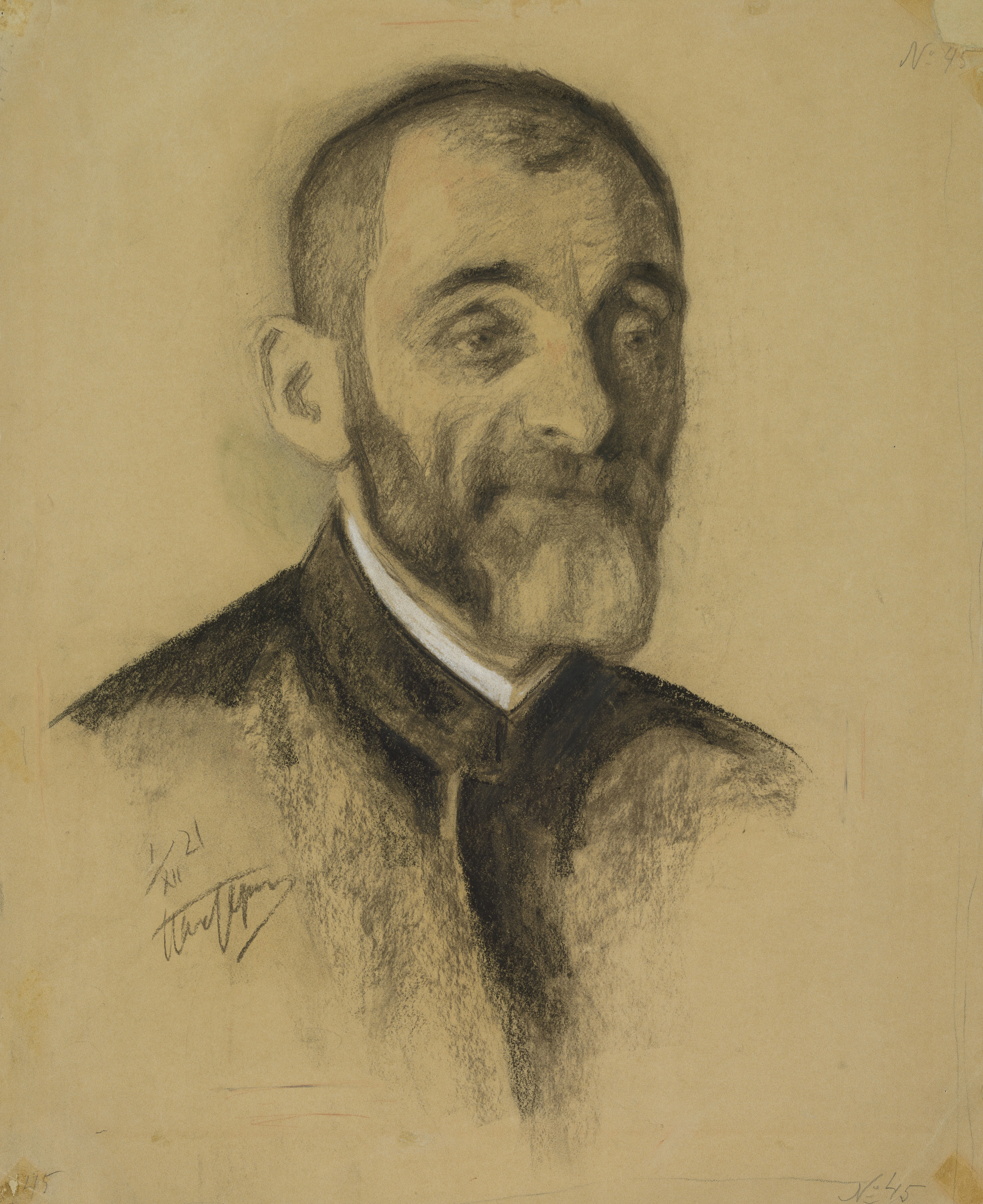 Портрет Льва Шестова, Leonid Pasternak, 1921