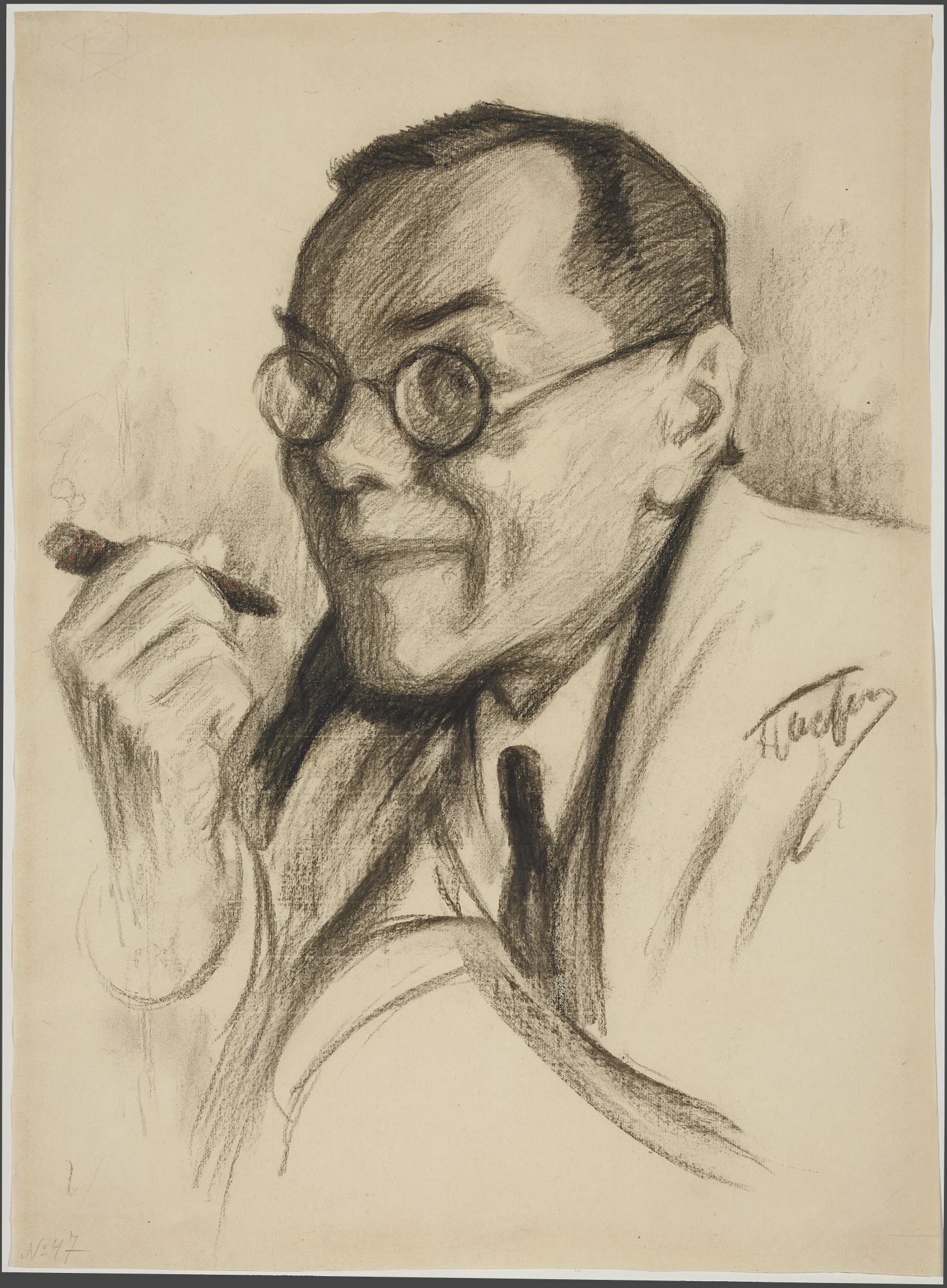Портрет А.М. Ремизова, Leonid Pasternak, 1923