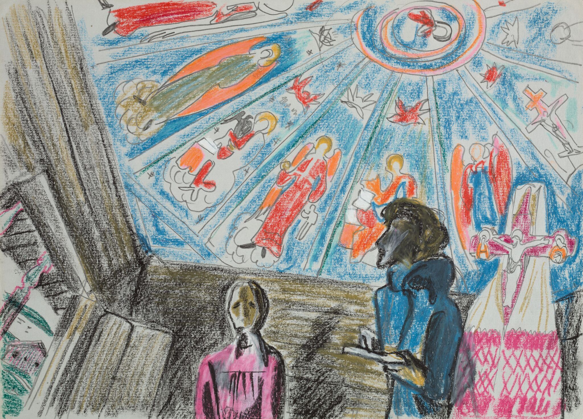 В соборе, Victor Popkov, 1972