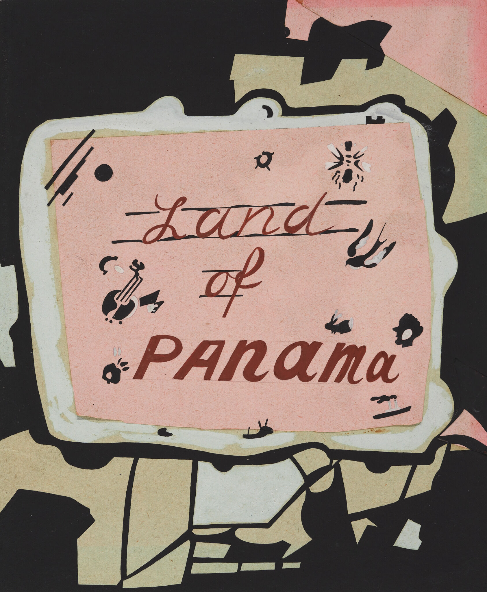 Эскиз обложки книги «Land of Panama», Lev Yudin, 1927