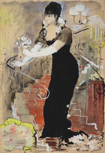 Портрет Зинаиды Райх в роли Маргариты Готье в спектакле «Дама с камелиями»