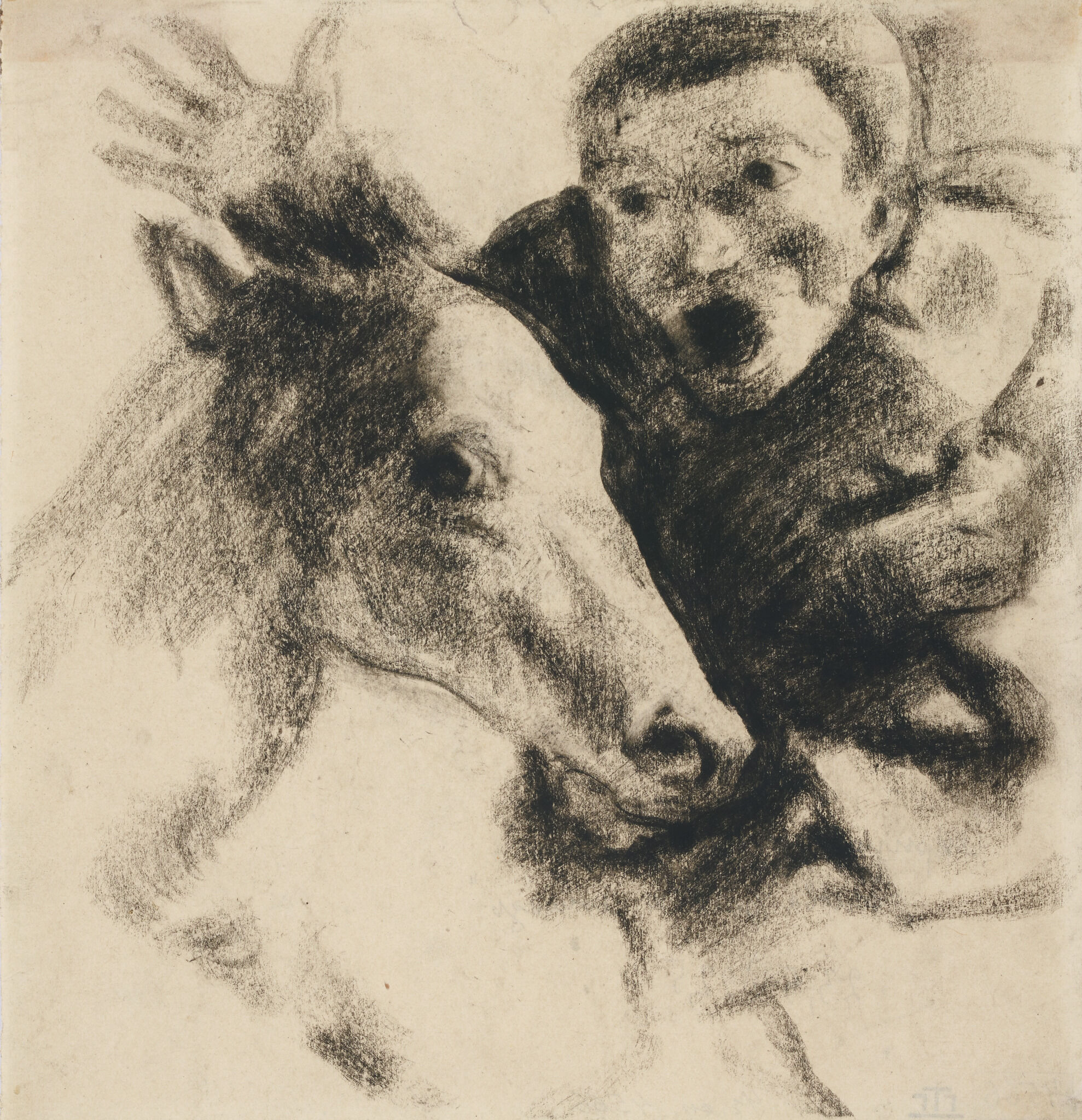 Головы раба и лошади, Vasily Chekrygin, 1920