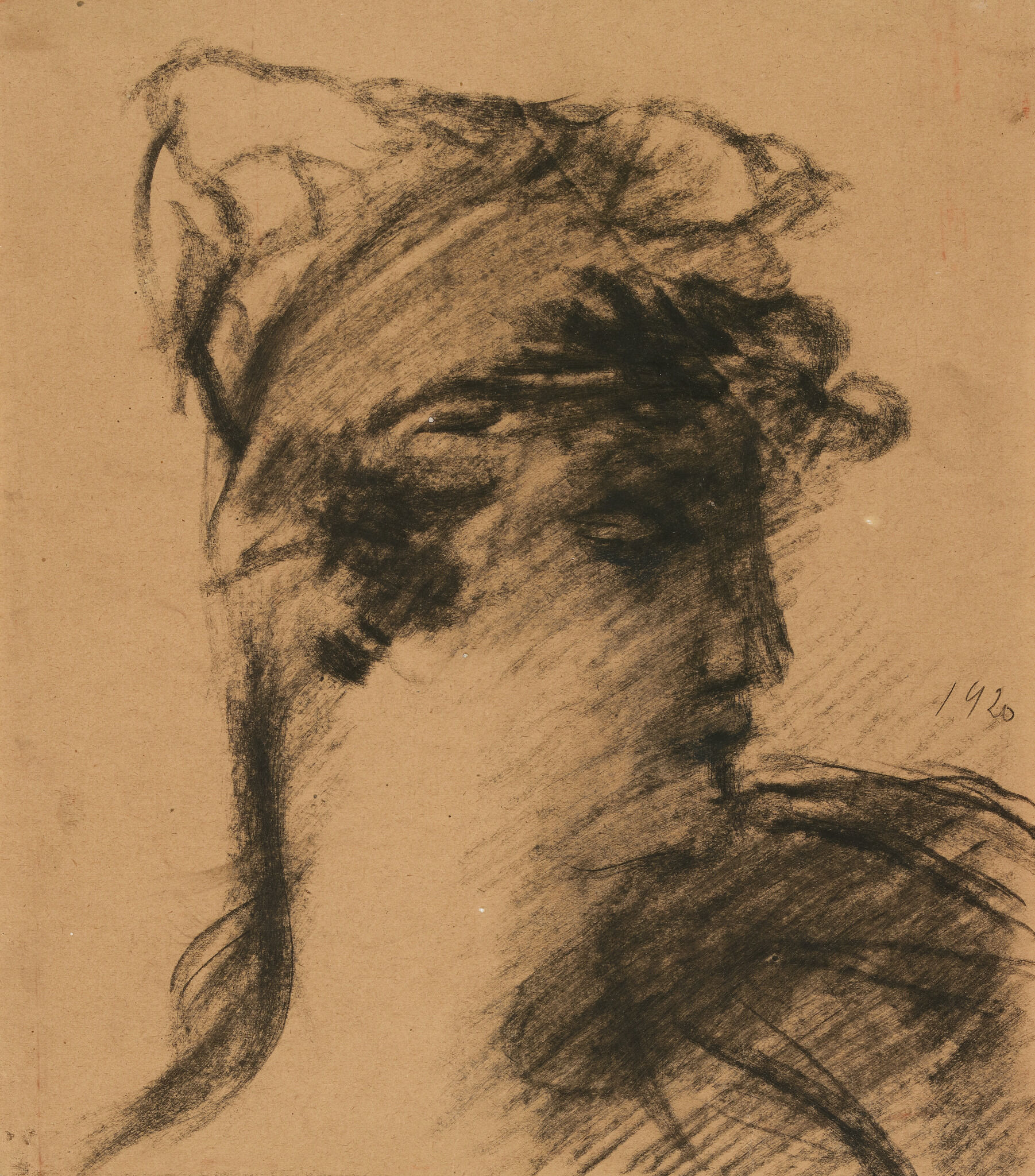 Голова Вакханки, Vasily Chekrygin, 1920