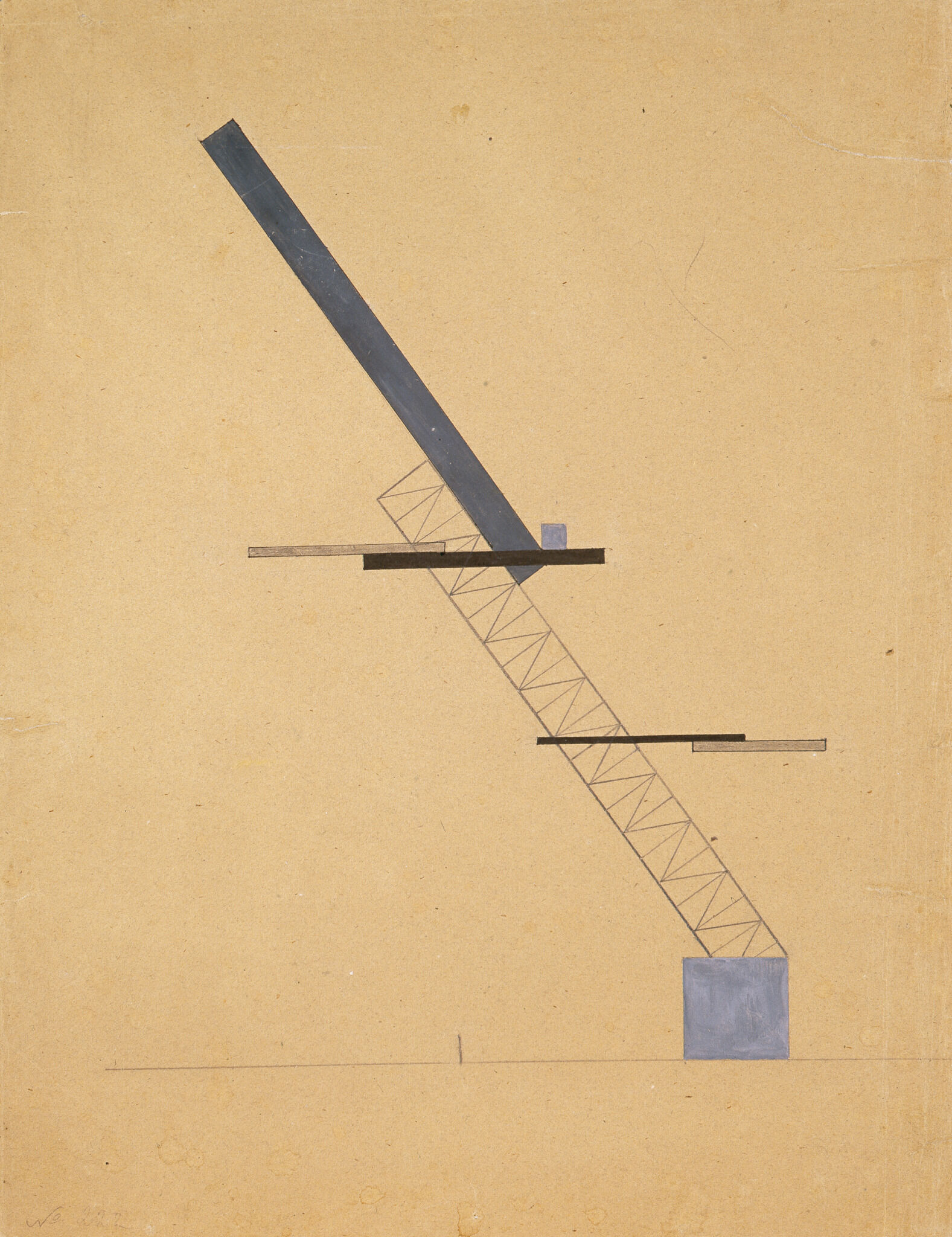 Проект трибуны для площади, Il'ia Chashnik, 1920