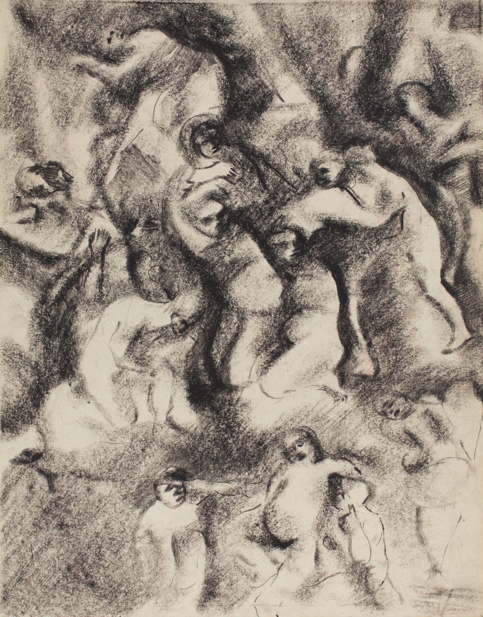 Многофигурная композиция, Vasily Chekrygin, 1921
