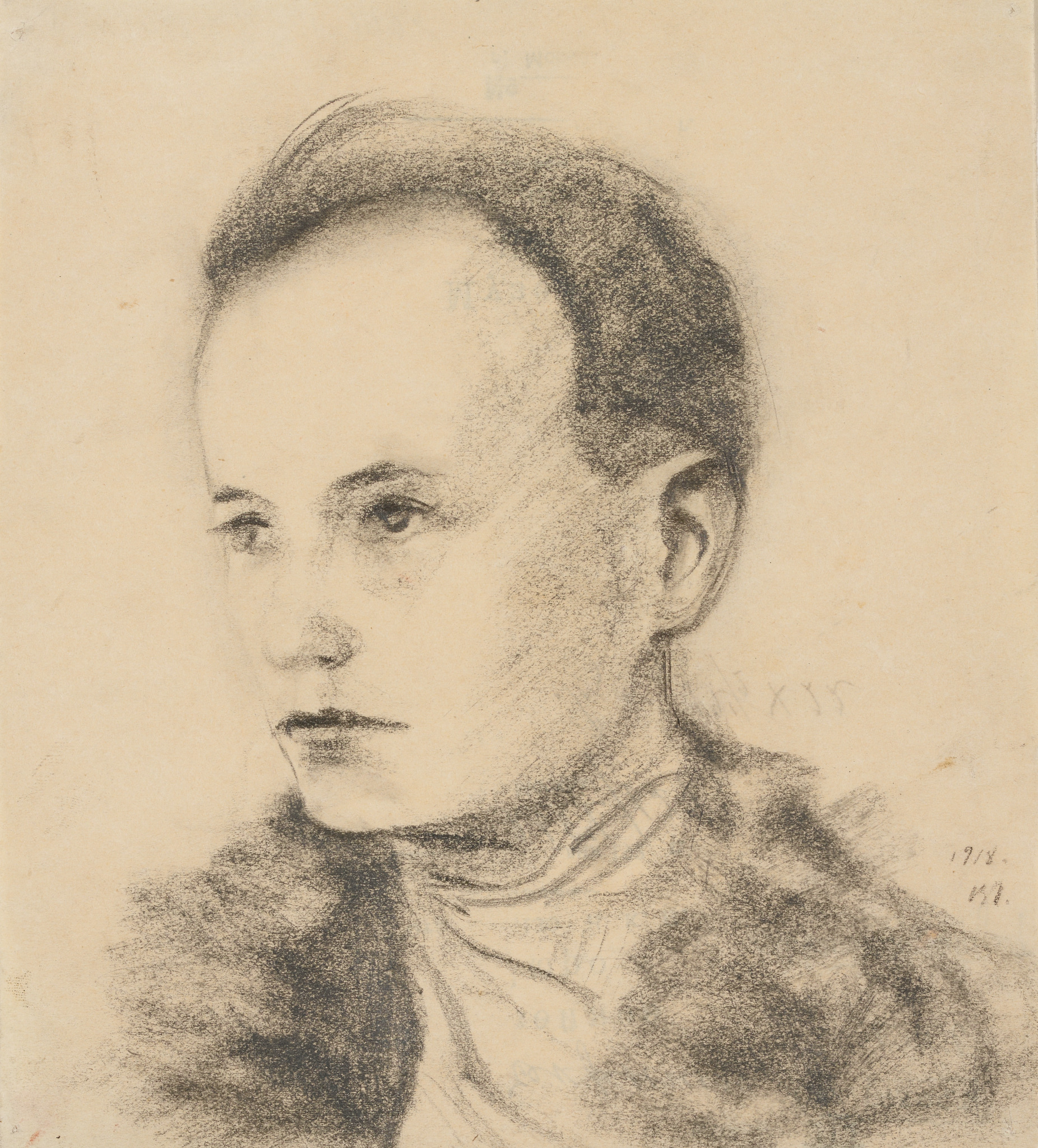 Автопортрет, Vasily Chekrygin, 1918