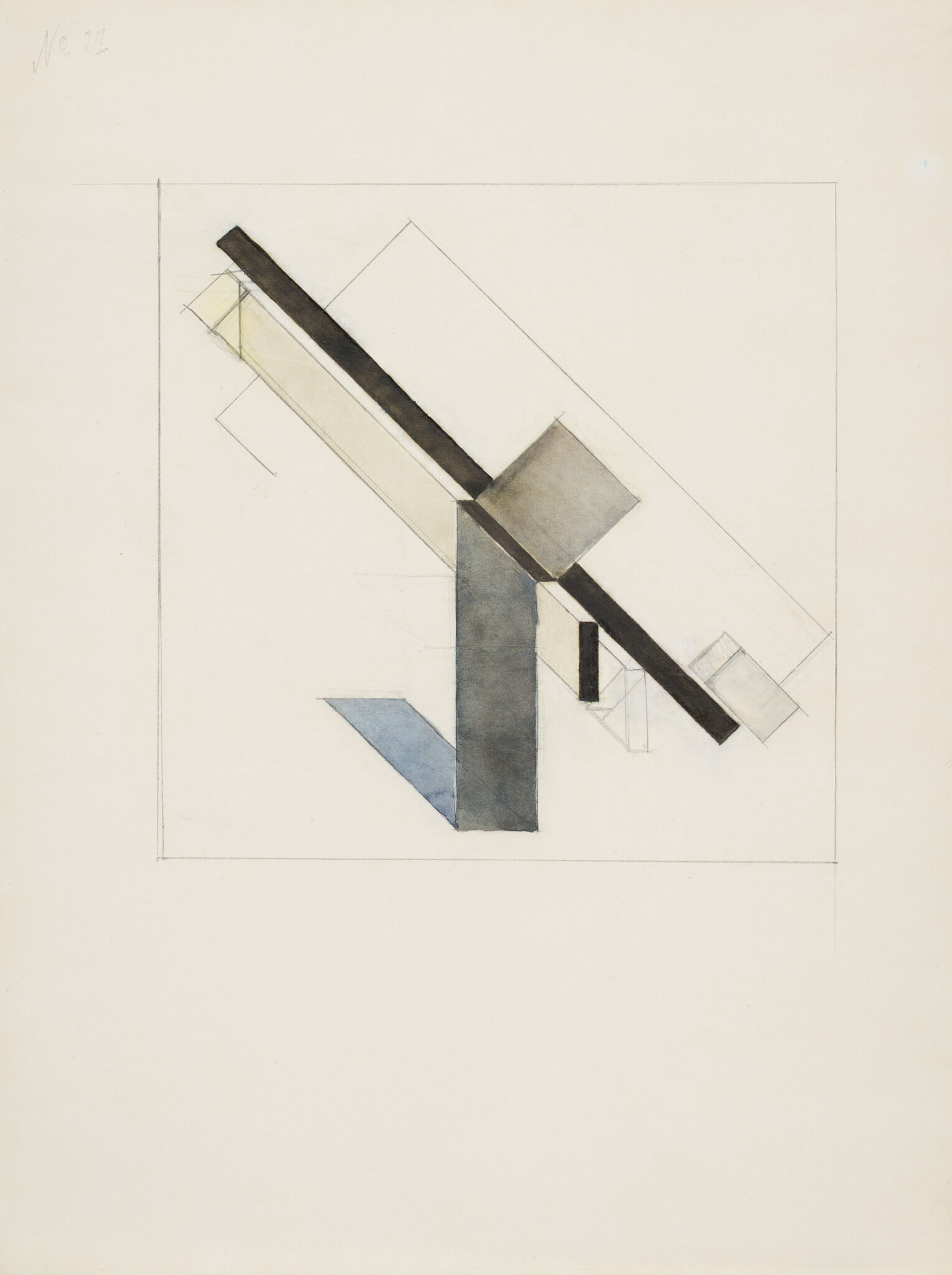 Проун 55, El Lissitzky, c. 1923
