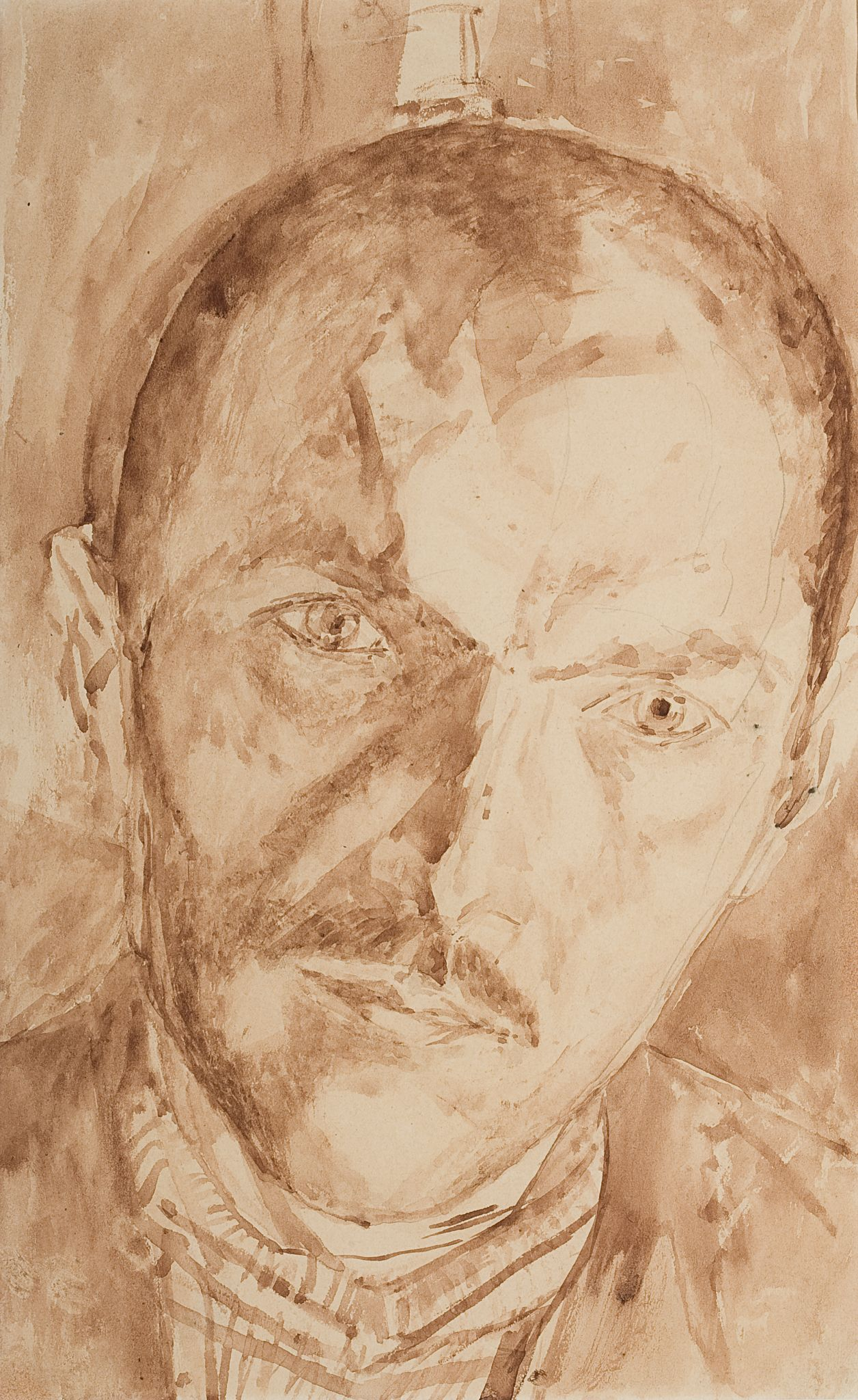Автопортрет, Kuzma Petrov-Vodkin, 1921