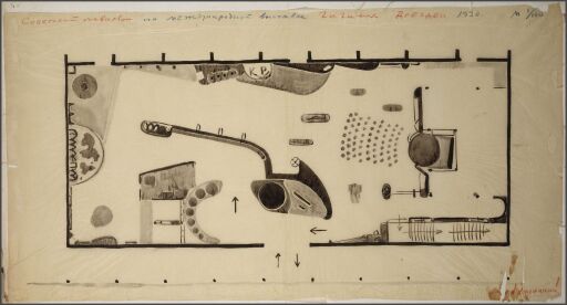 План оформления советского павильона на международной выставке Гигиены в Дрездене