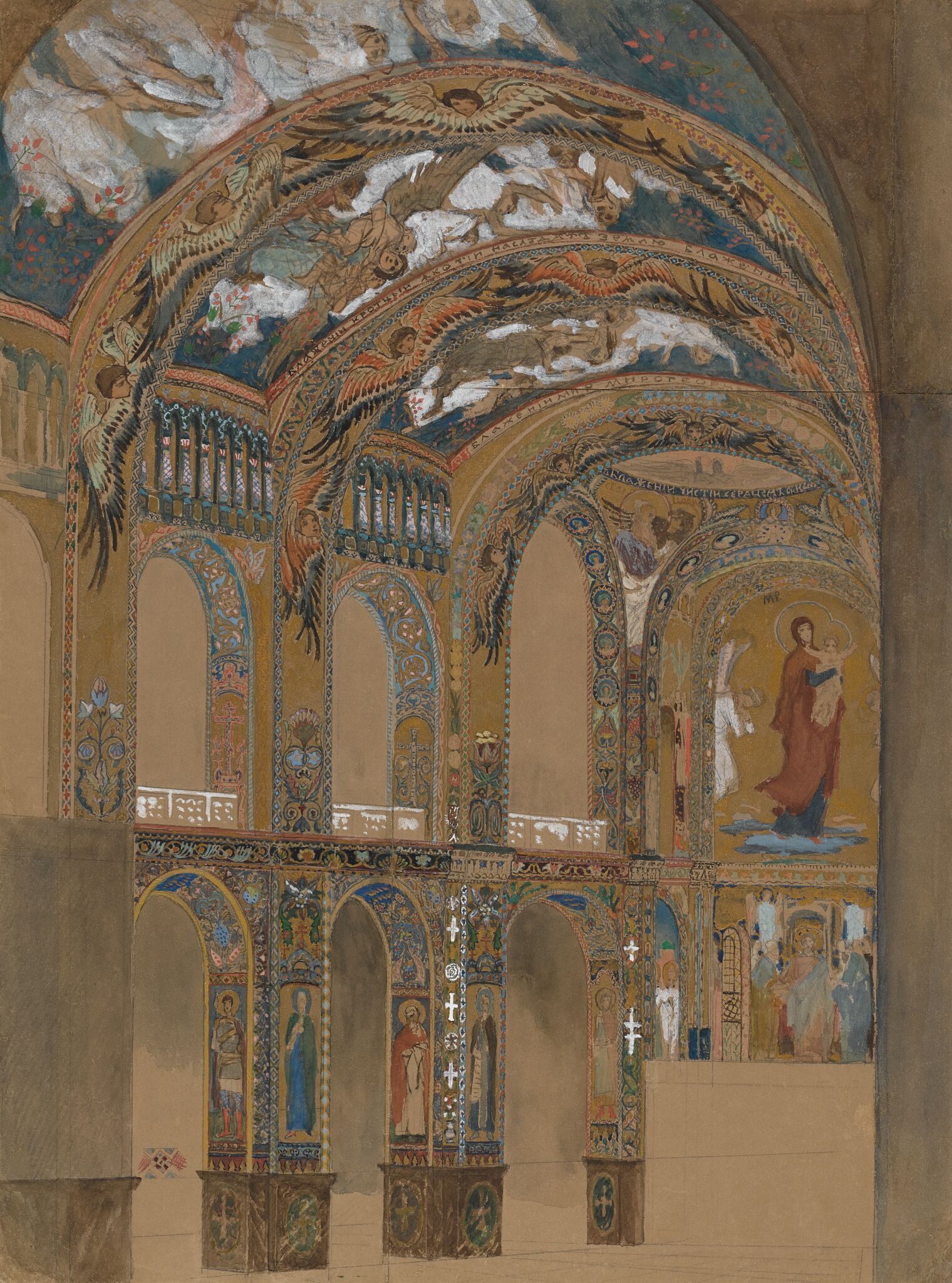 Перспектива на алтарь, Viktor Vasnetsov, 1885