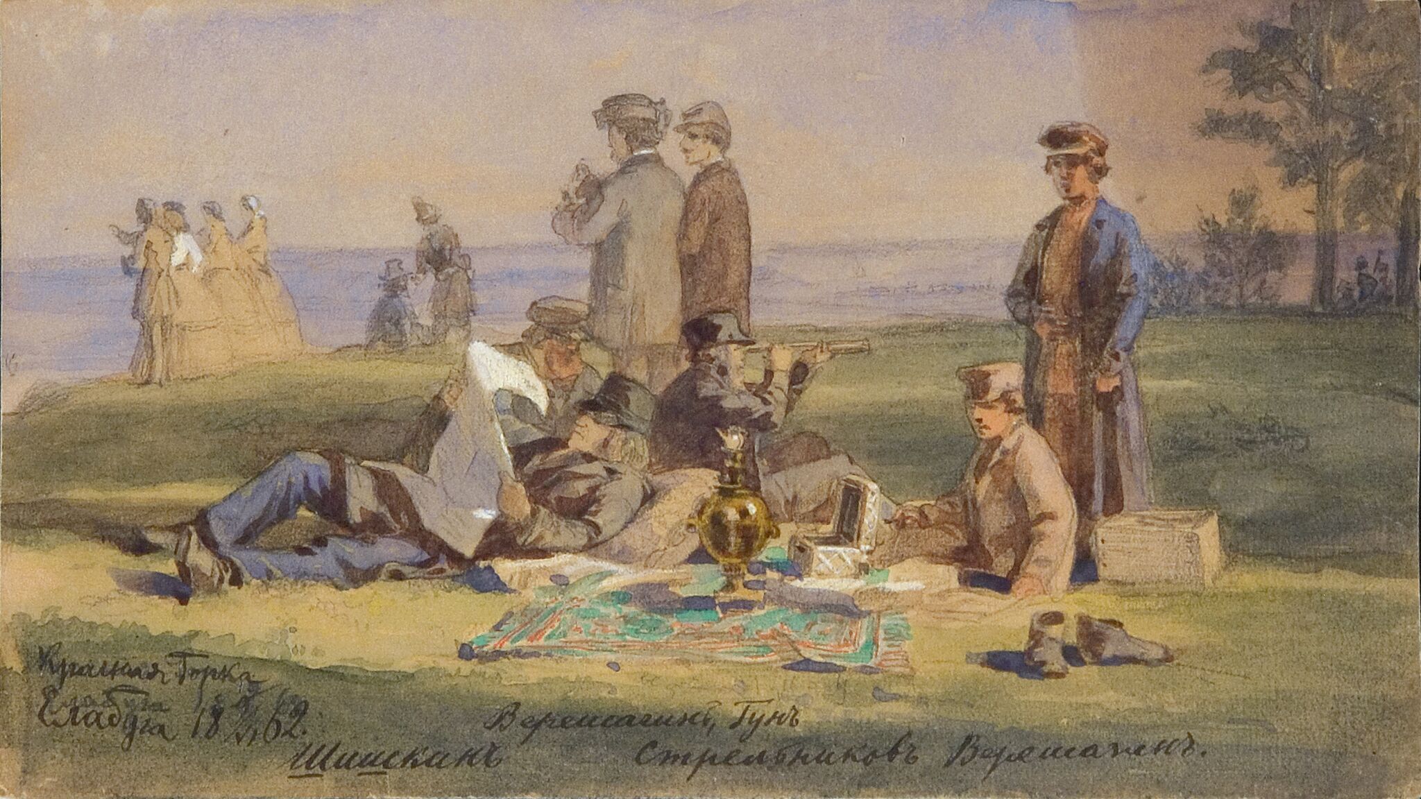 Красная горка в Елабуге, Carl Huns, 1862