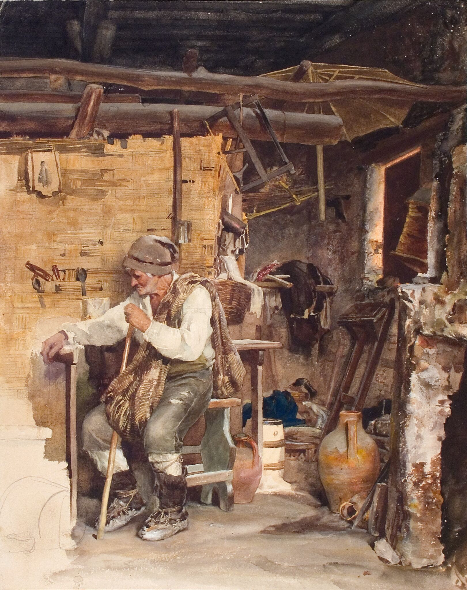 Французский крестьянин, Carl Huns, 1870s