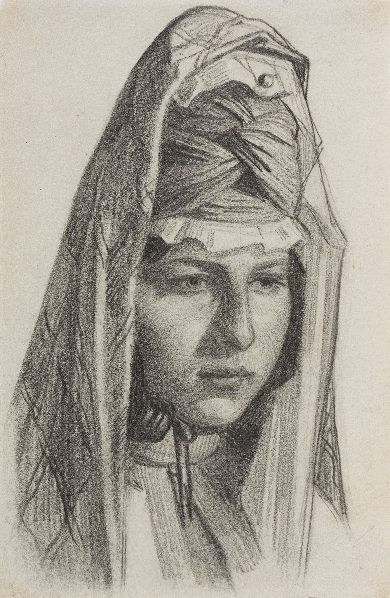 Молодая татарка в национальном головном уборе, Vasily Vereshchagin, 1865