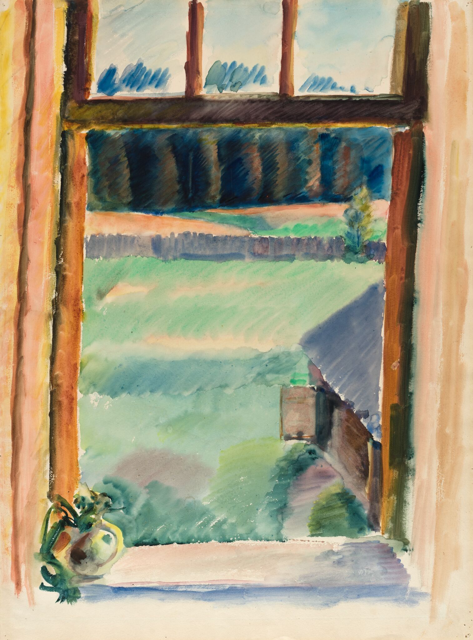 Вечернее окно. Кобрино, Nikolay Tyrsa, 1930