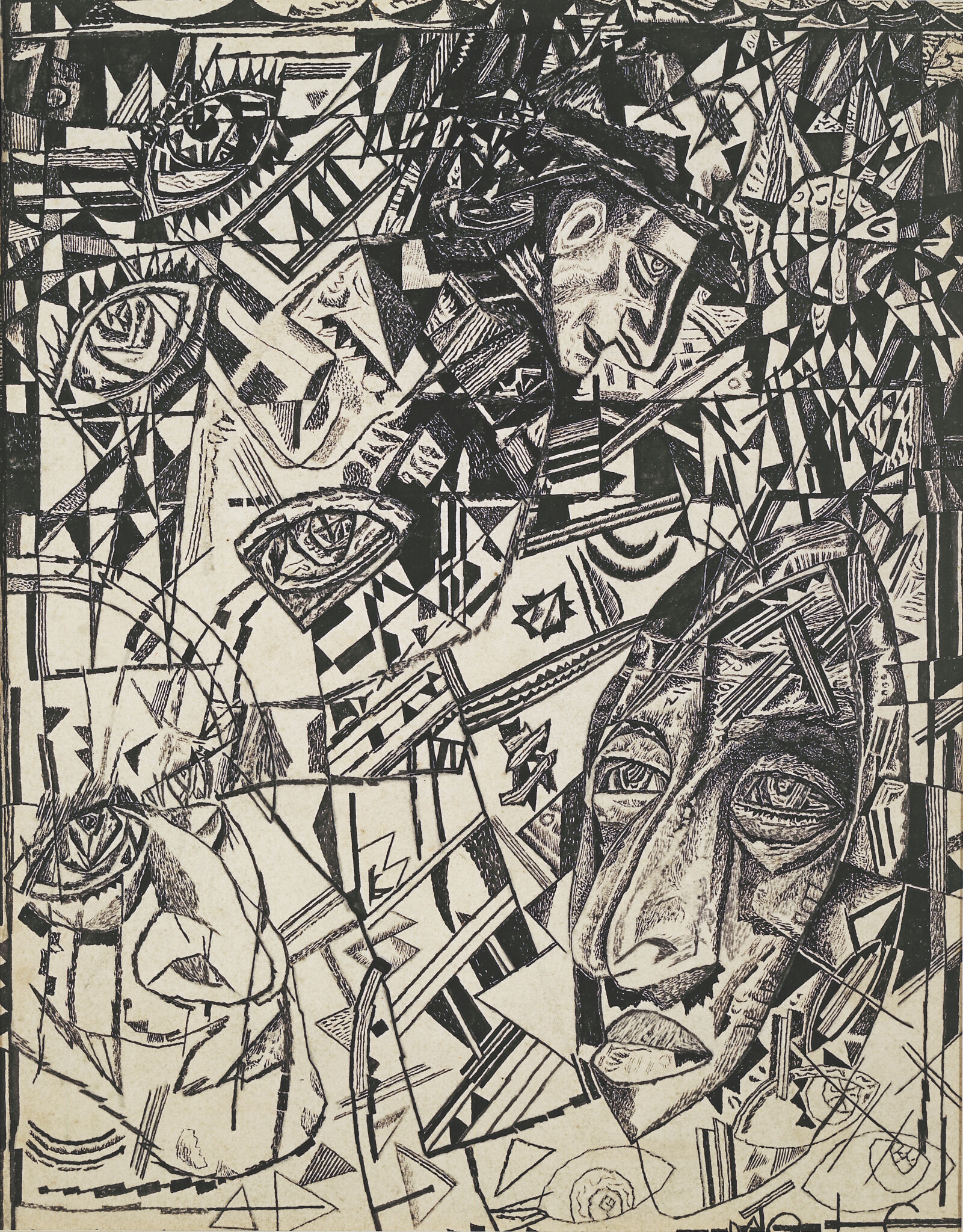 Головы, Pavel Nikolaevich Filonov, 1923-1927