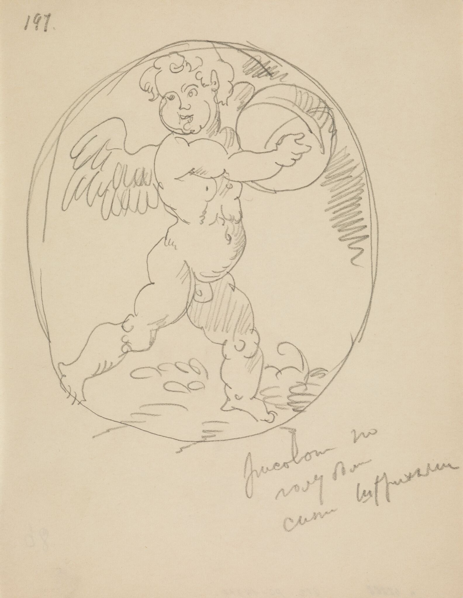 Путти со сферой, Liubov Popova, early 1910s